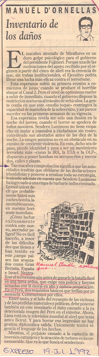 Víctimas del atentado Tarata