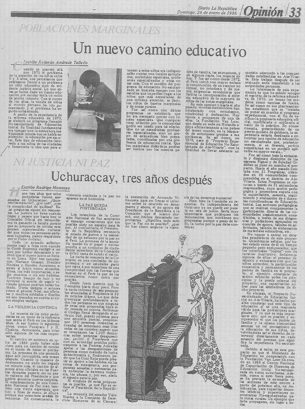 Uchuraccay, tres años después