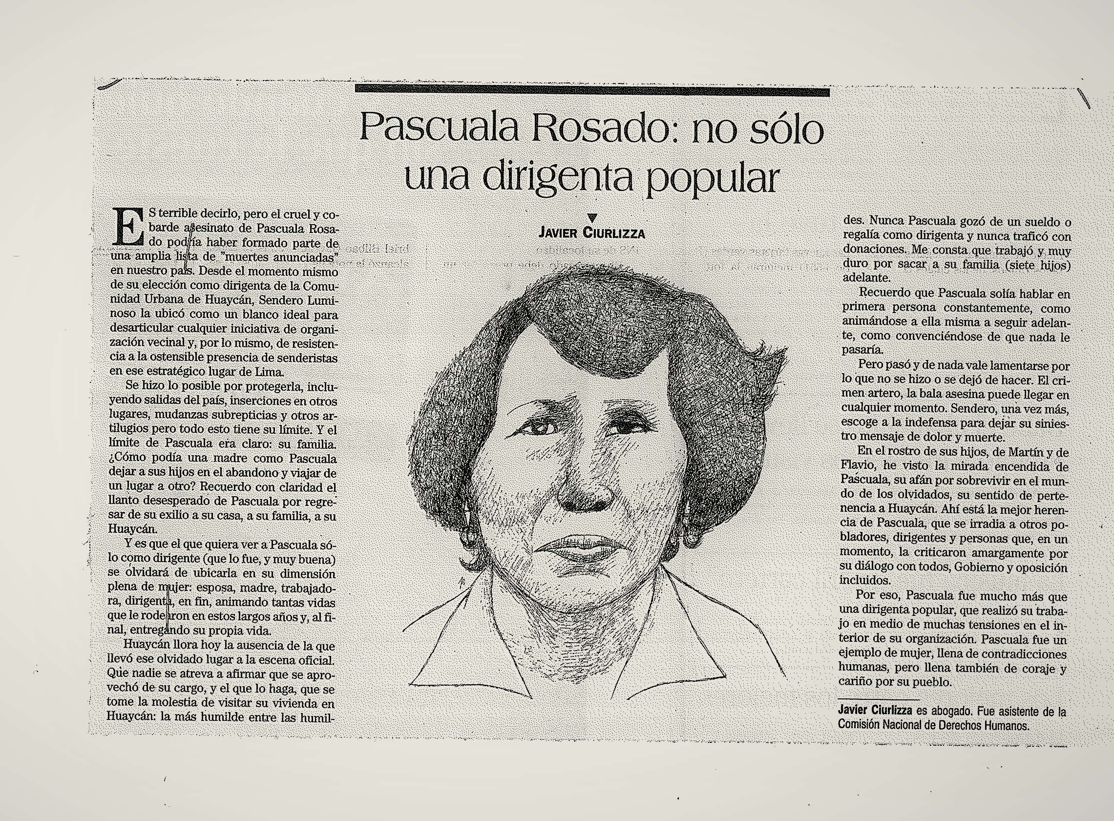 6. 1996 - Pascuala Rosado, no sólo una dirigenta popular