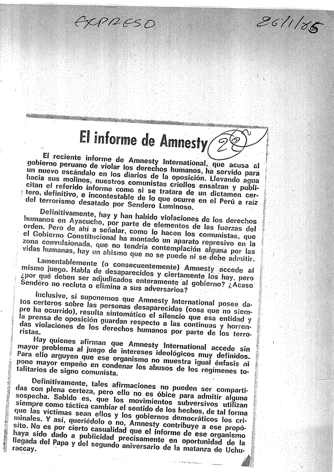 “Amnistía Internacional”