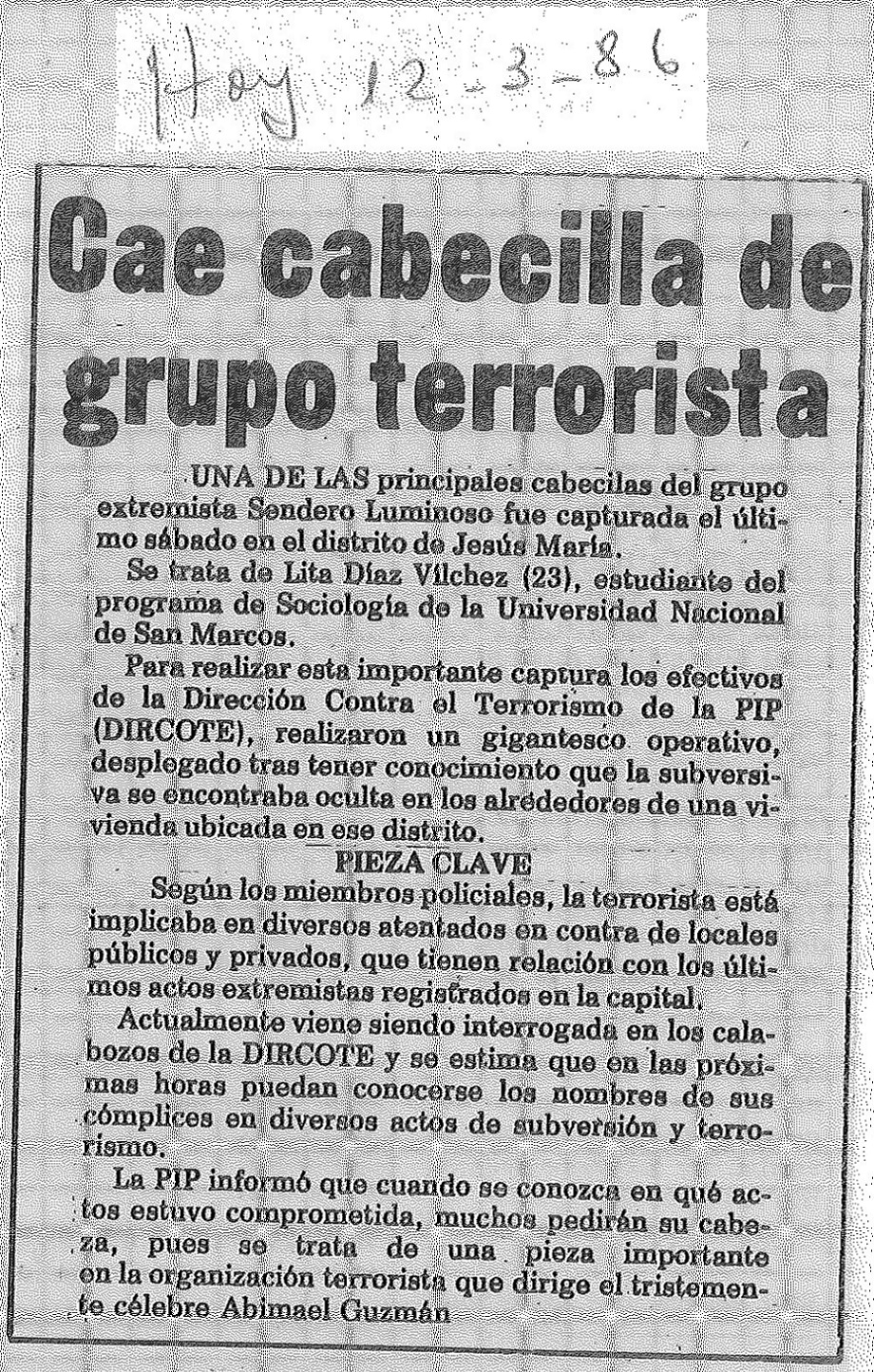 Cae cabecilla de grupo terrorista