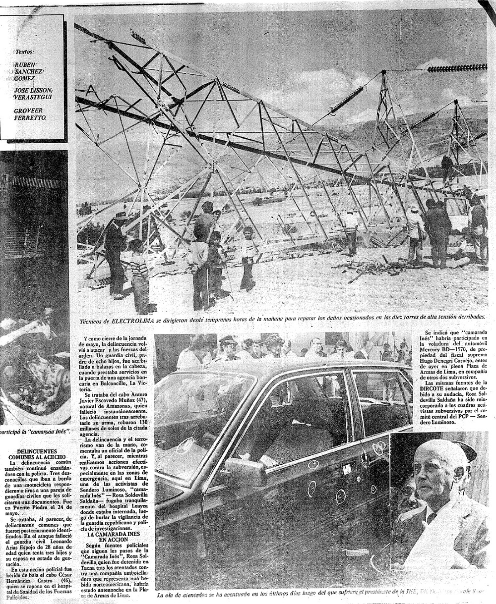 Ola de violencia subversiva afecta a Lima y provincias