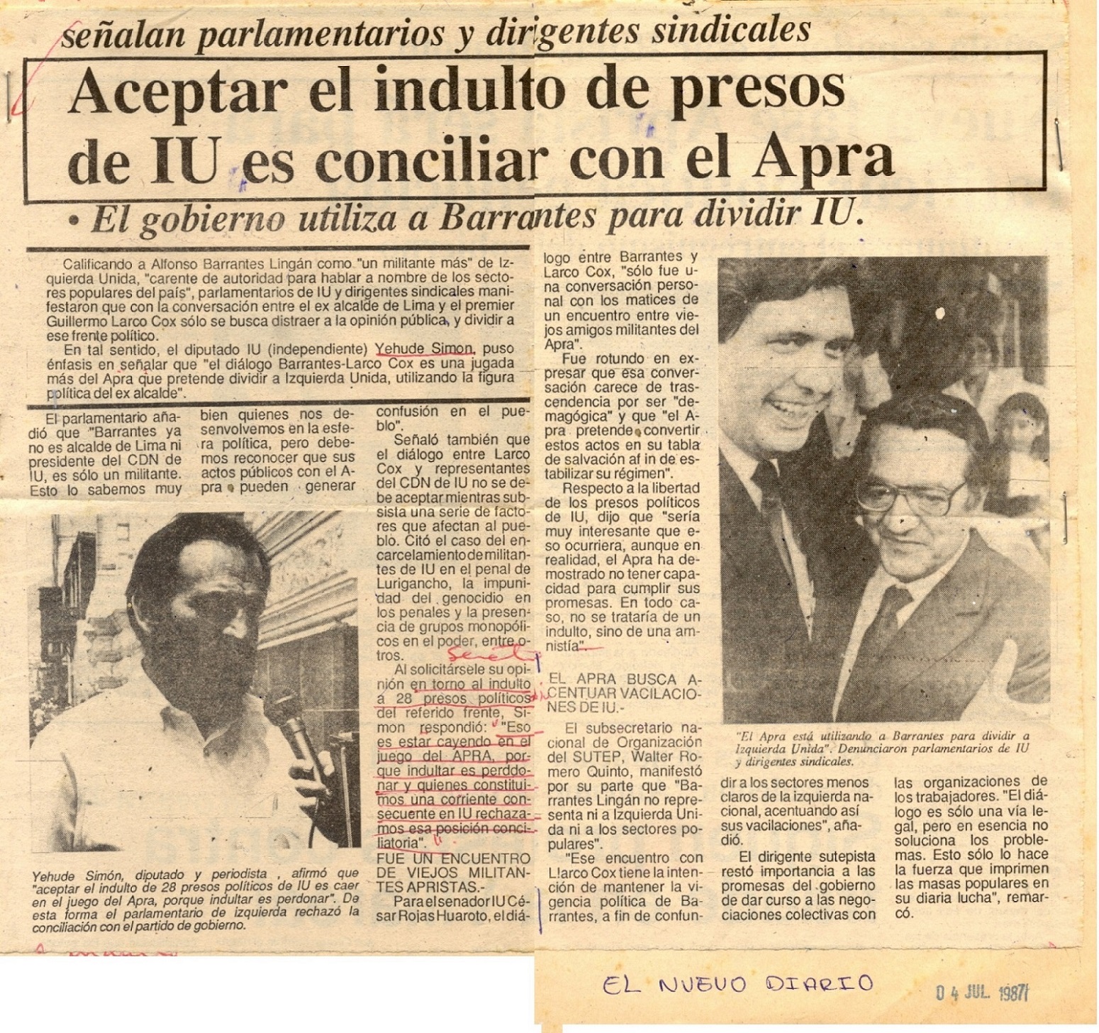 Amnistía a Presos de Izquierda Unida