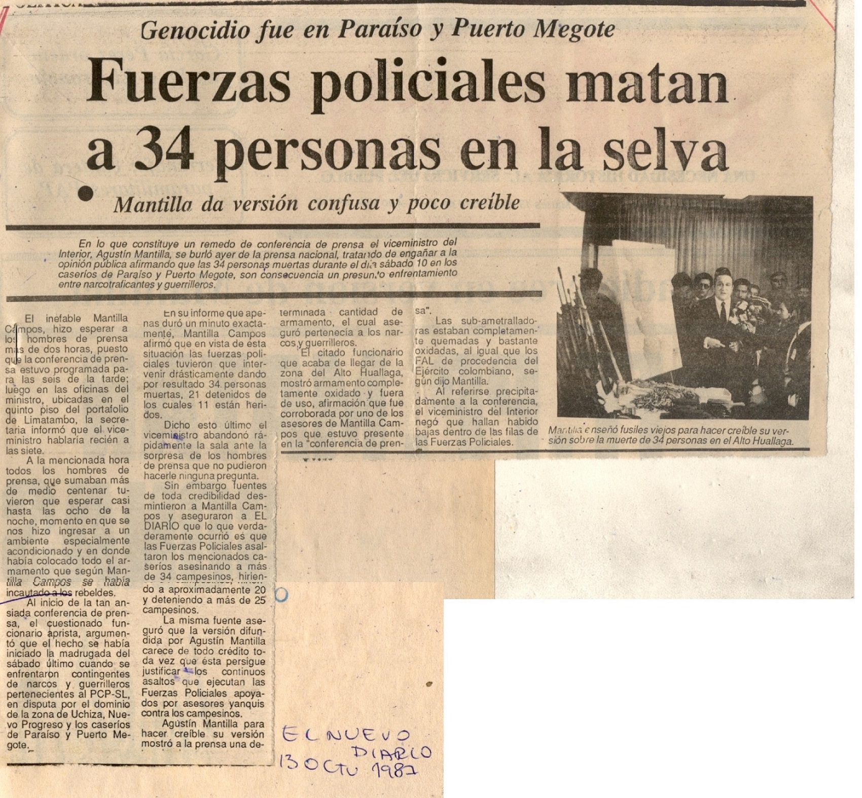 El arsenal narcoterrorista