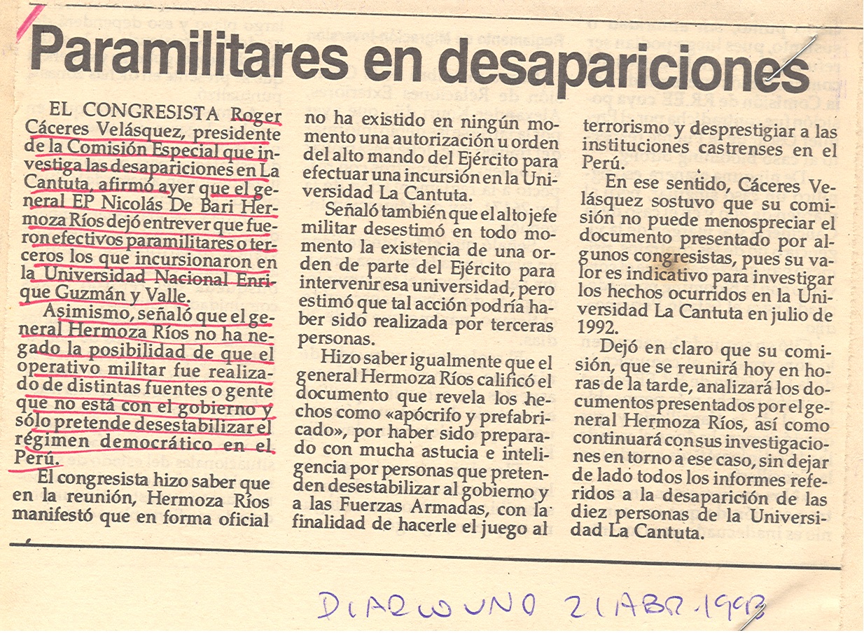 Ejército amenaza a congresistas de oposición