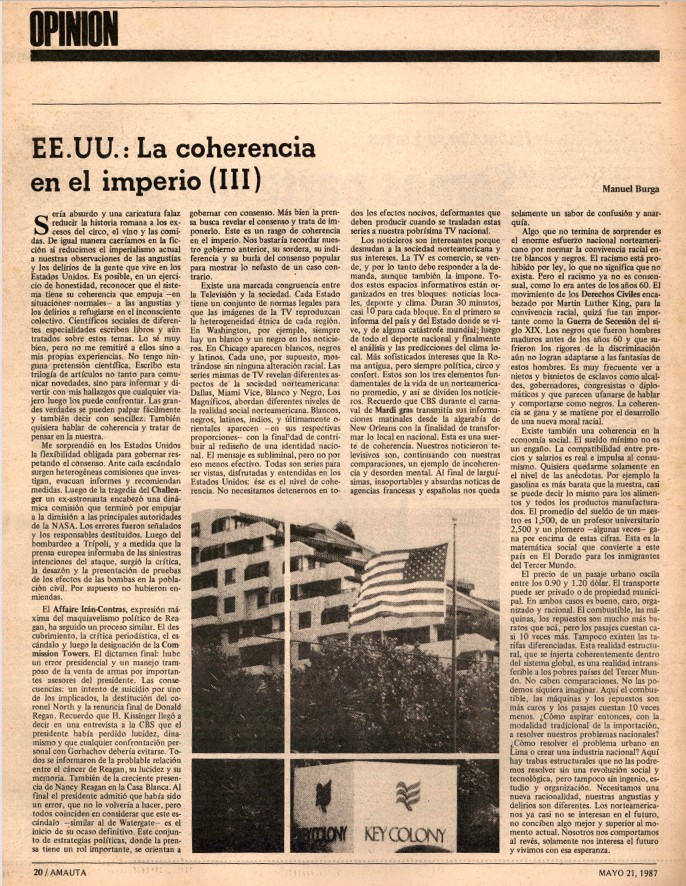 21 MAY 1987