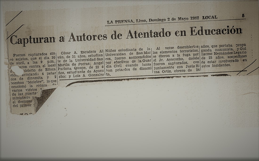 Capturan a autores de atentado en Educación