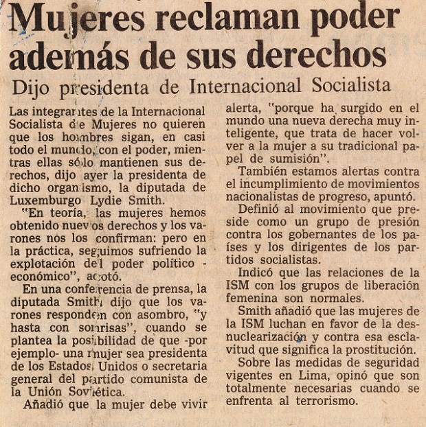 Mujeres reclaman poder además de sus derechos