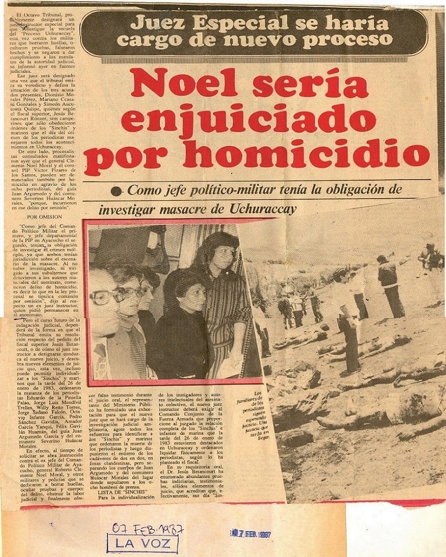 Noel sería enjuiciado por homicidio