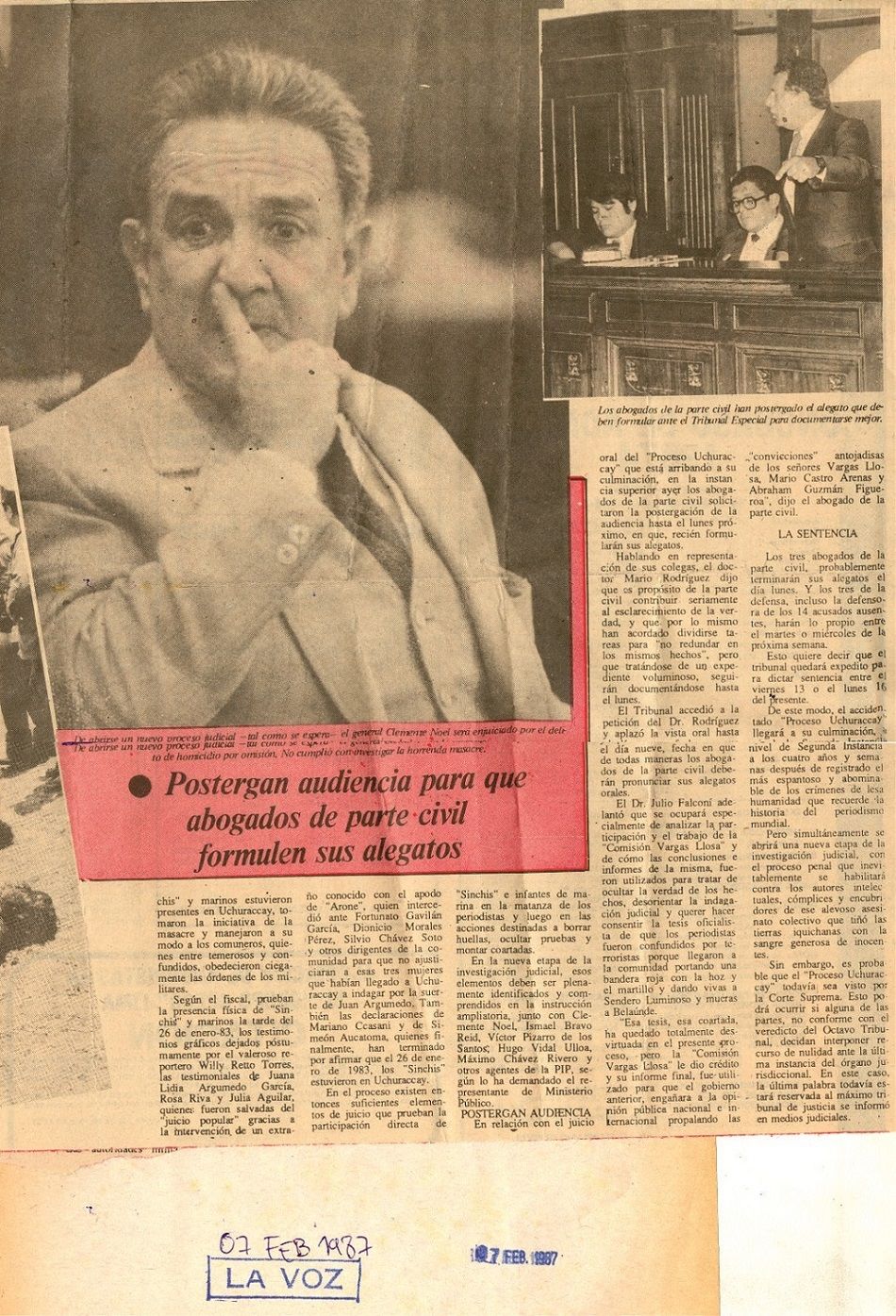 Noel sería enjuiciado por homicidio