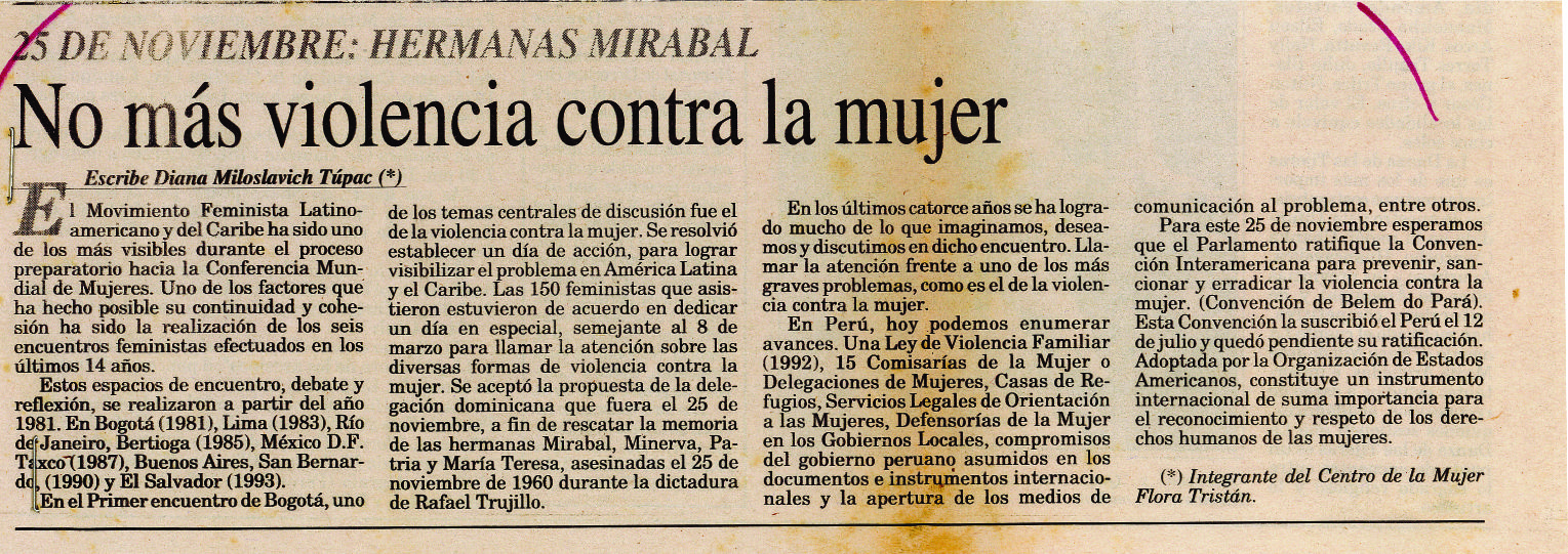 No más violencia contra la mujer