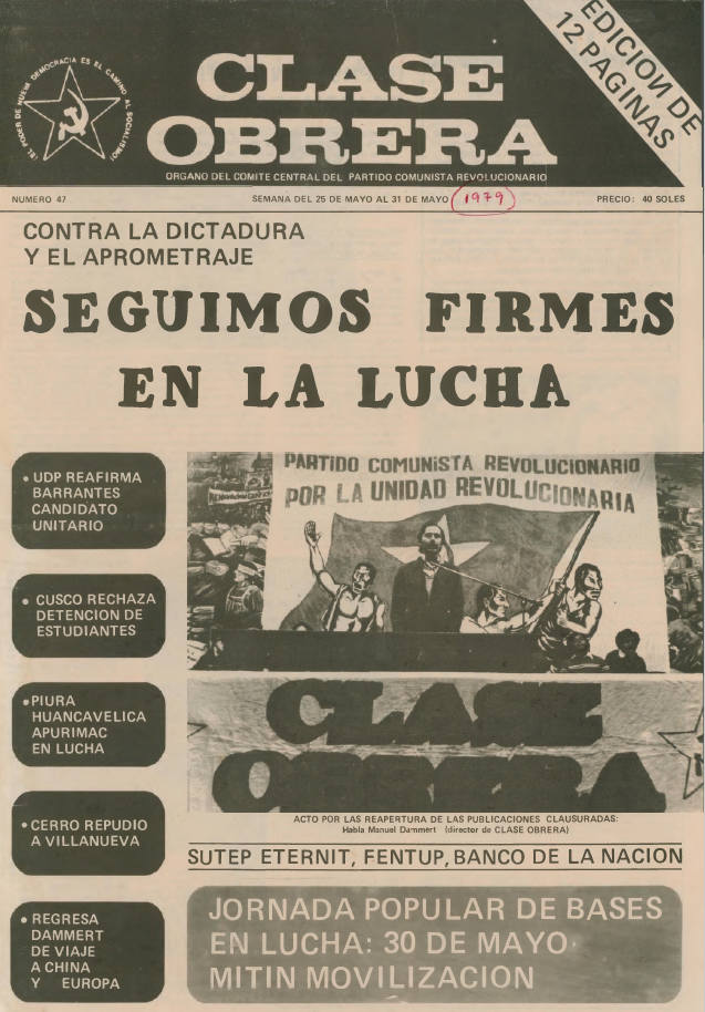 25 mayo 1979 - Seguimos firmes en la lucha