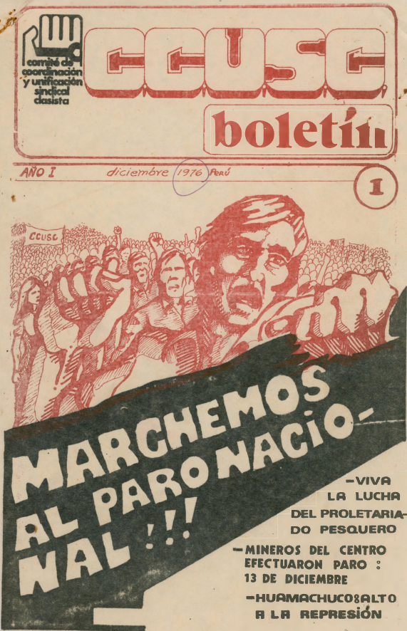 Diciembre 1976 - Marchemos al paro nacional