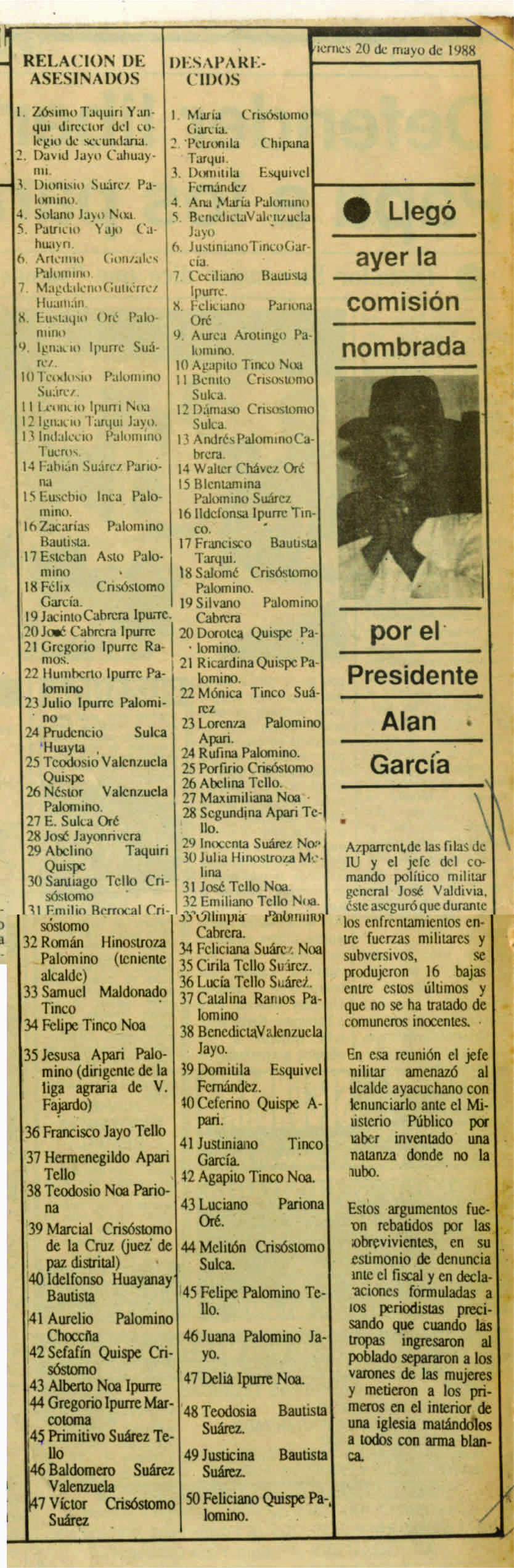 La matanza de Cayara