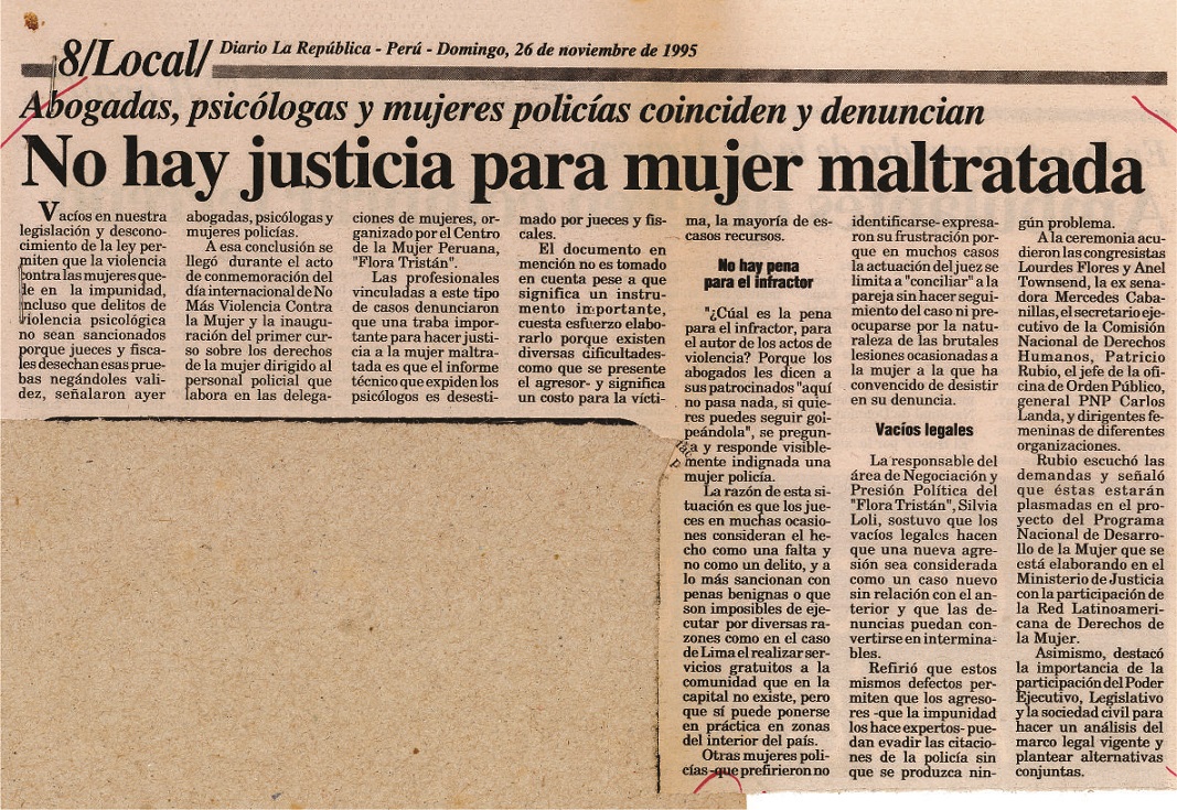 No hay más justicia para mujer maltratada