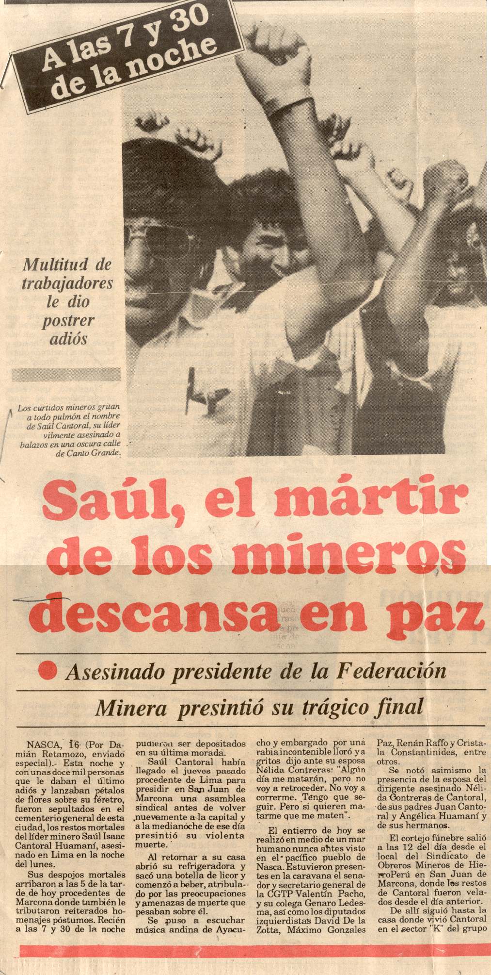 s.f. - Saúl, el mártir de los mineros