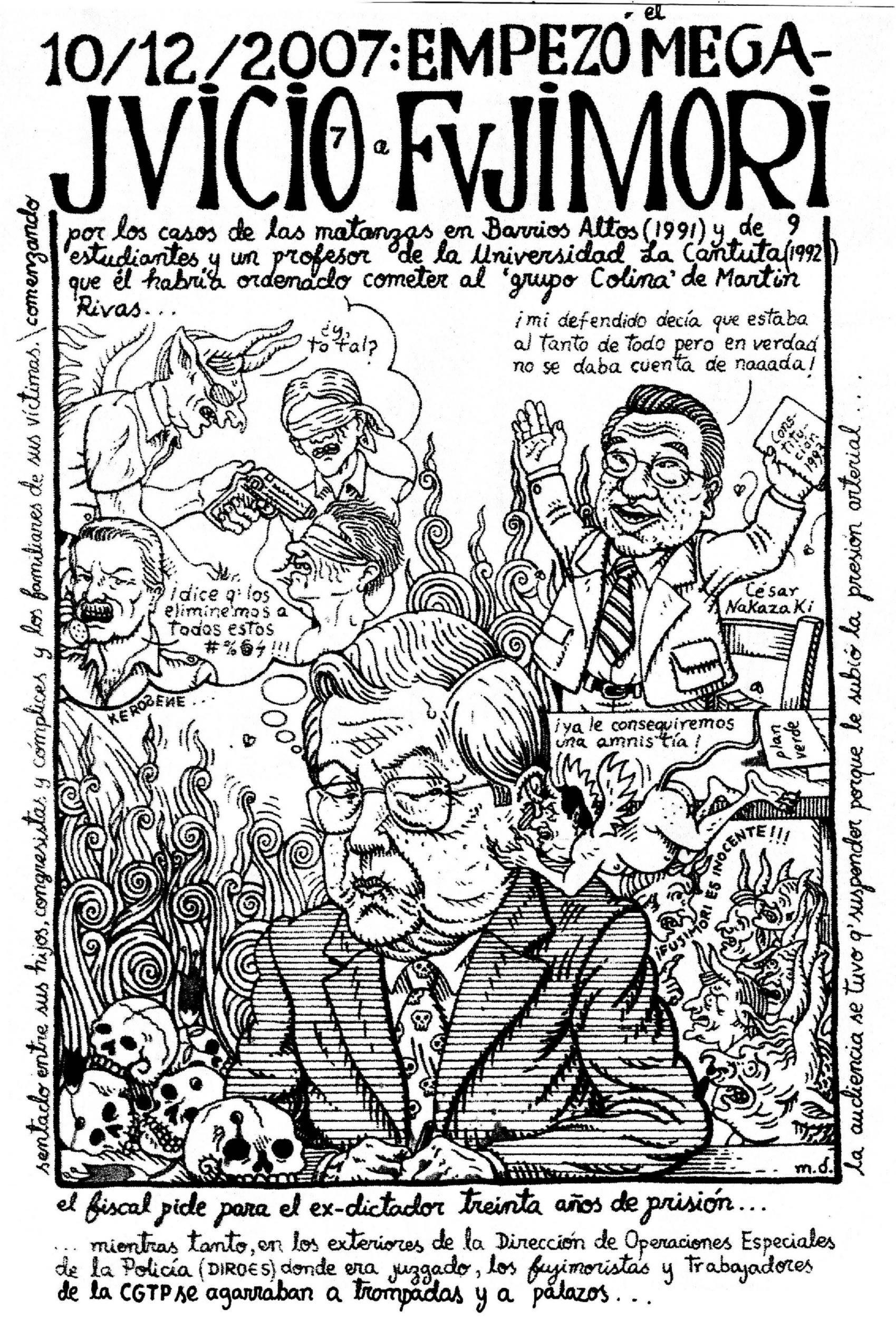 10/12/2007: Empezó el mega juicio a Fujimori…