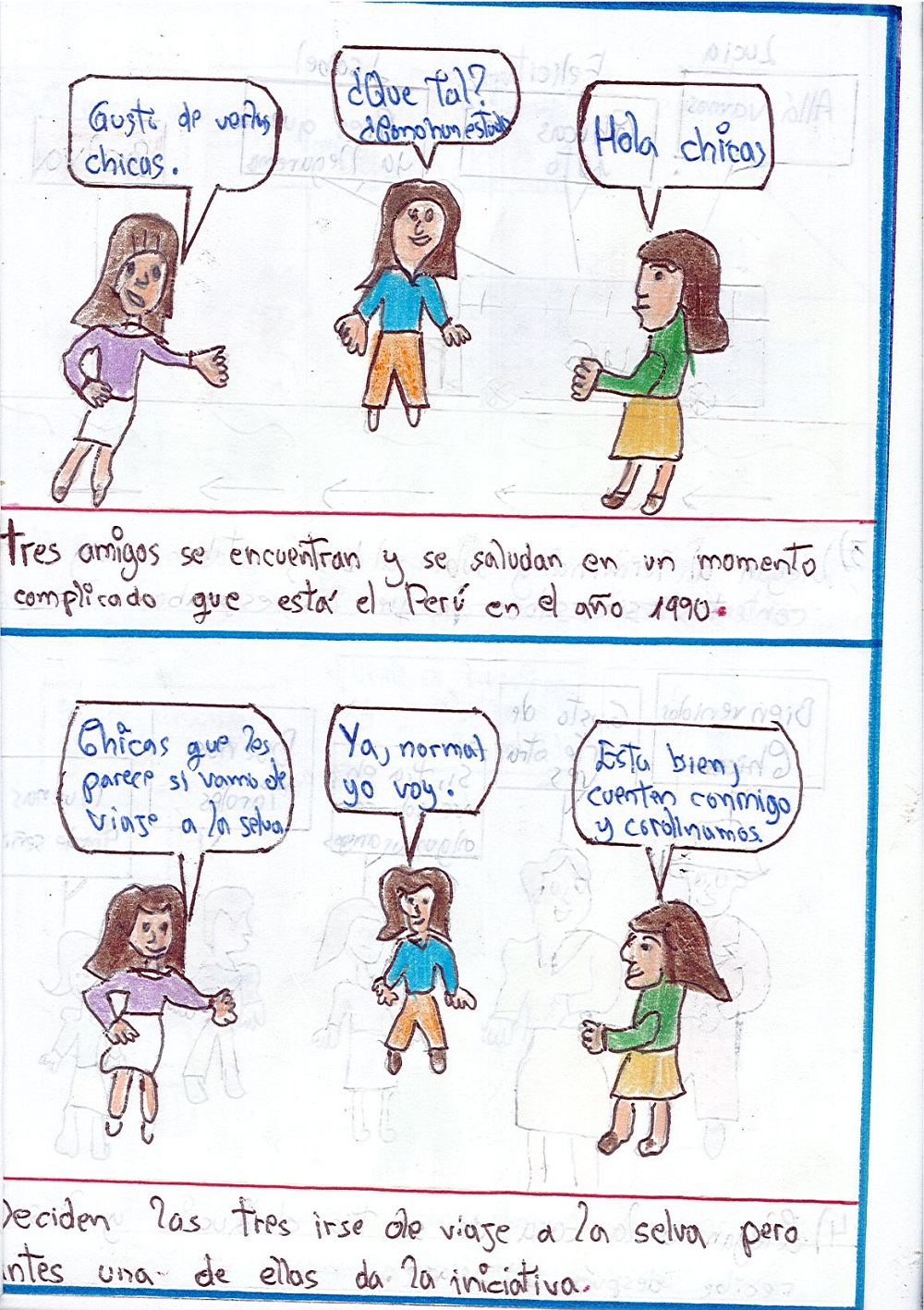 "El terrorismo" "La aventura de Lucía"