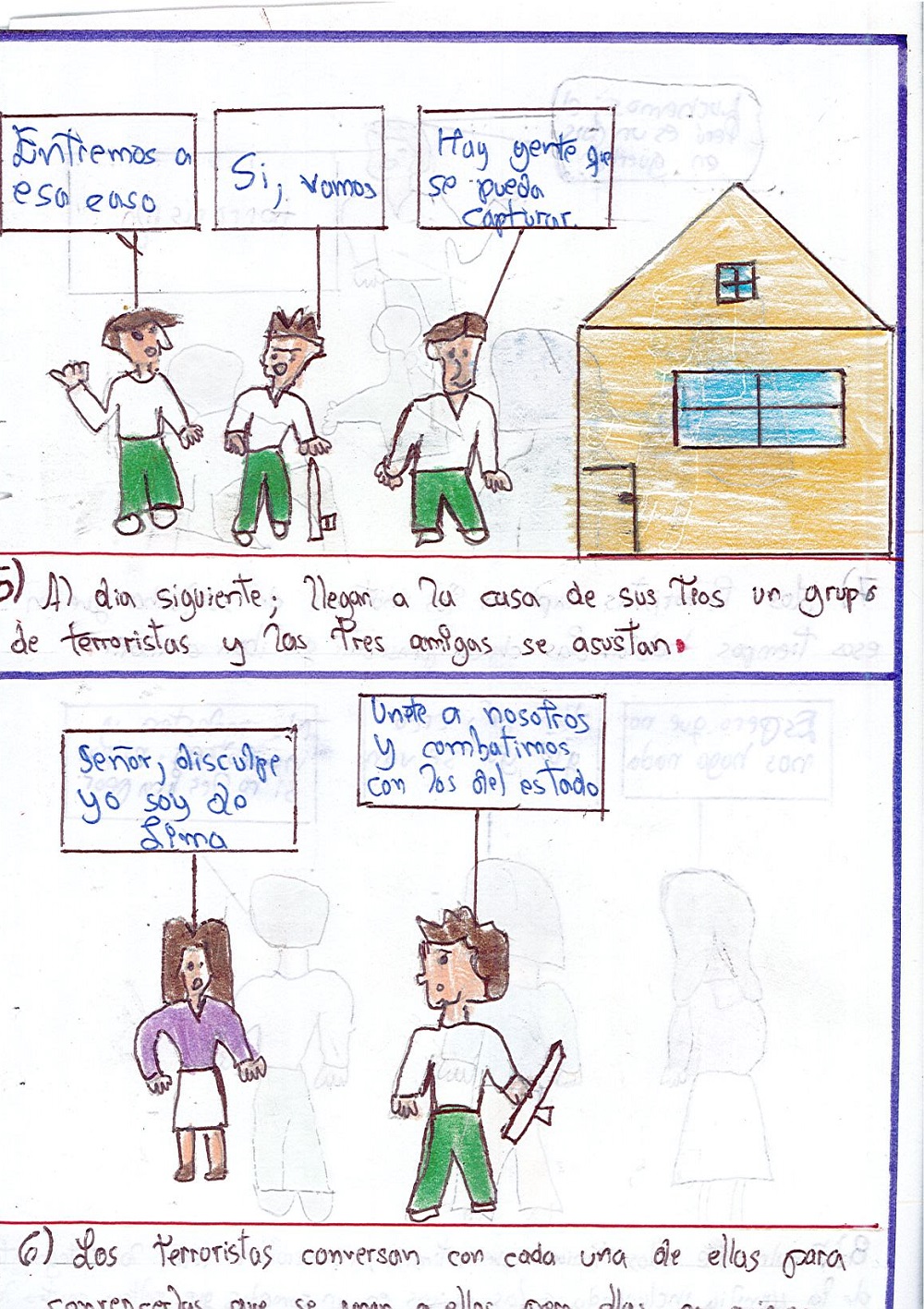 "El terrorismo" "La aventura de Lucía"