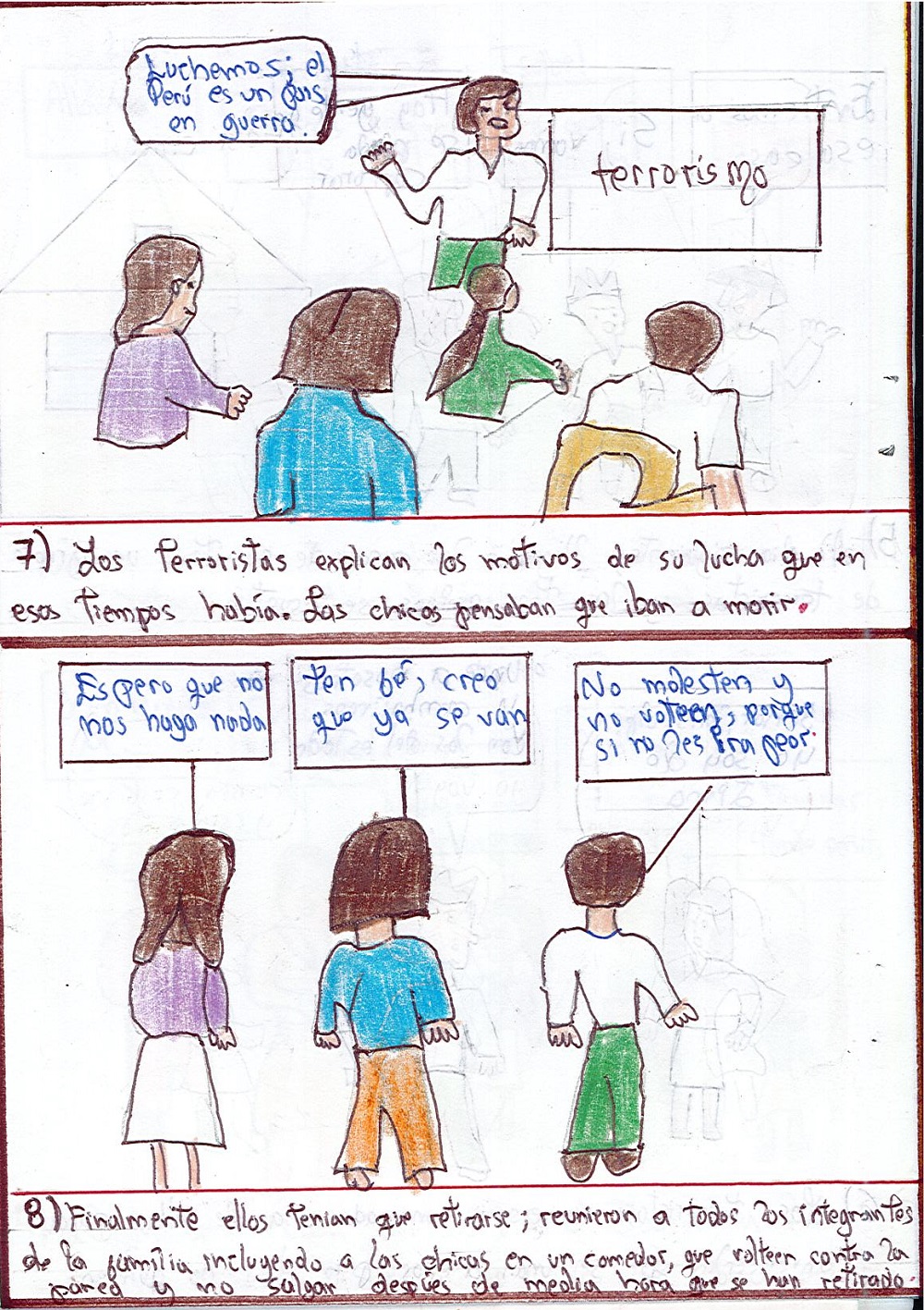 "El terrorismo" "La aventura de Lucía"