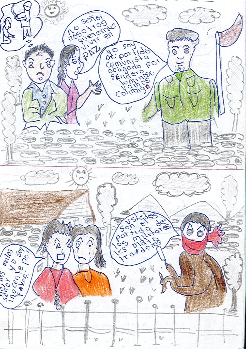 Conflictos internos en los años 1980 y 1990. En la zona Chungui