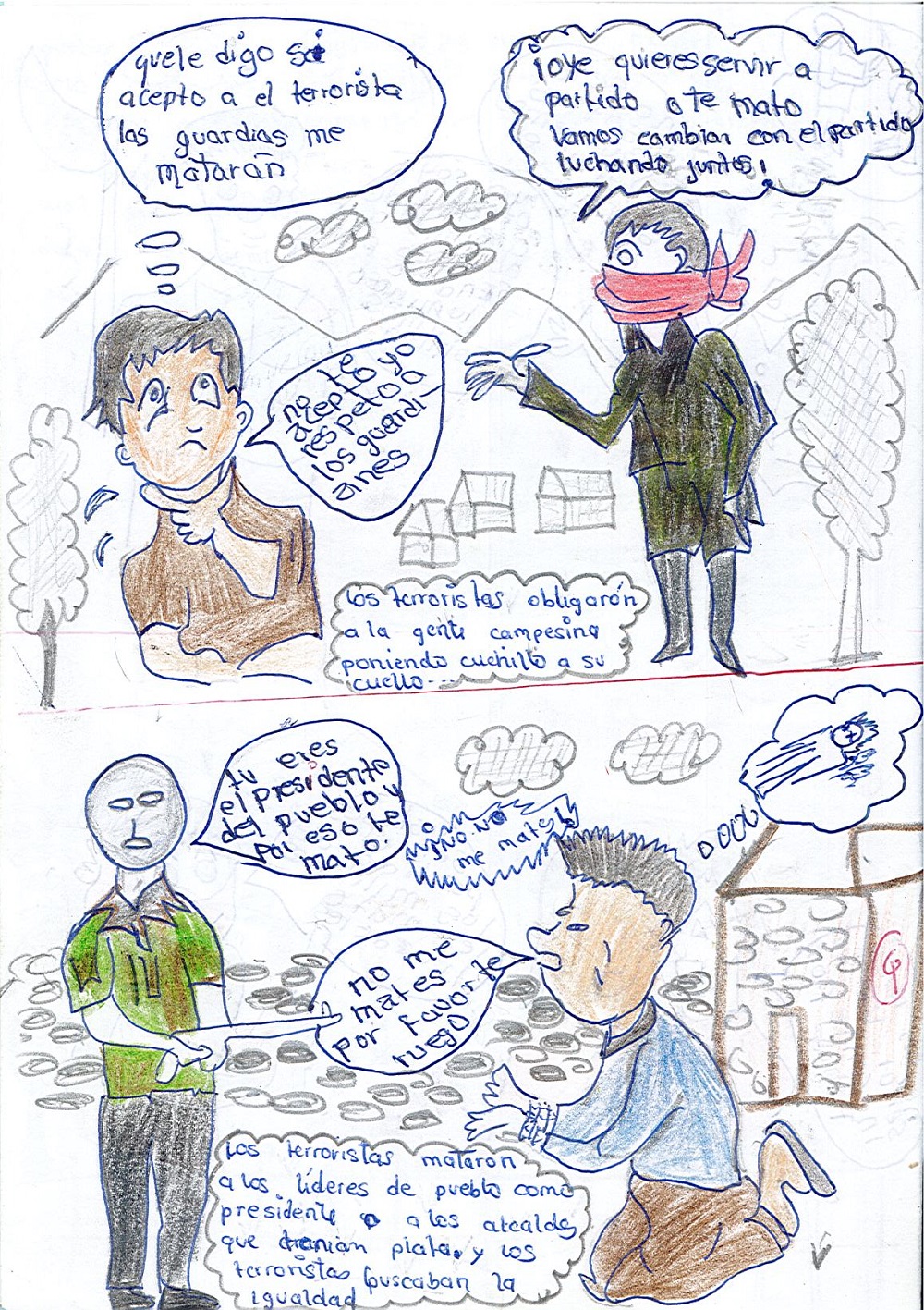 Conflictos internos en los años 1980 y 1990. En la zona Chungui