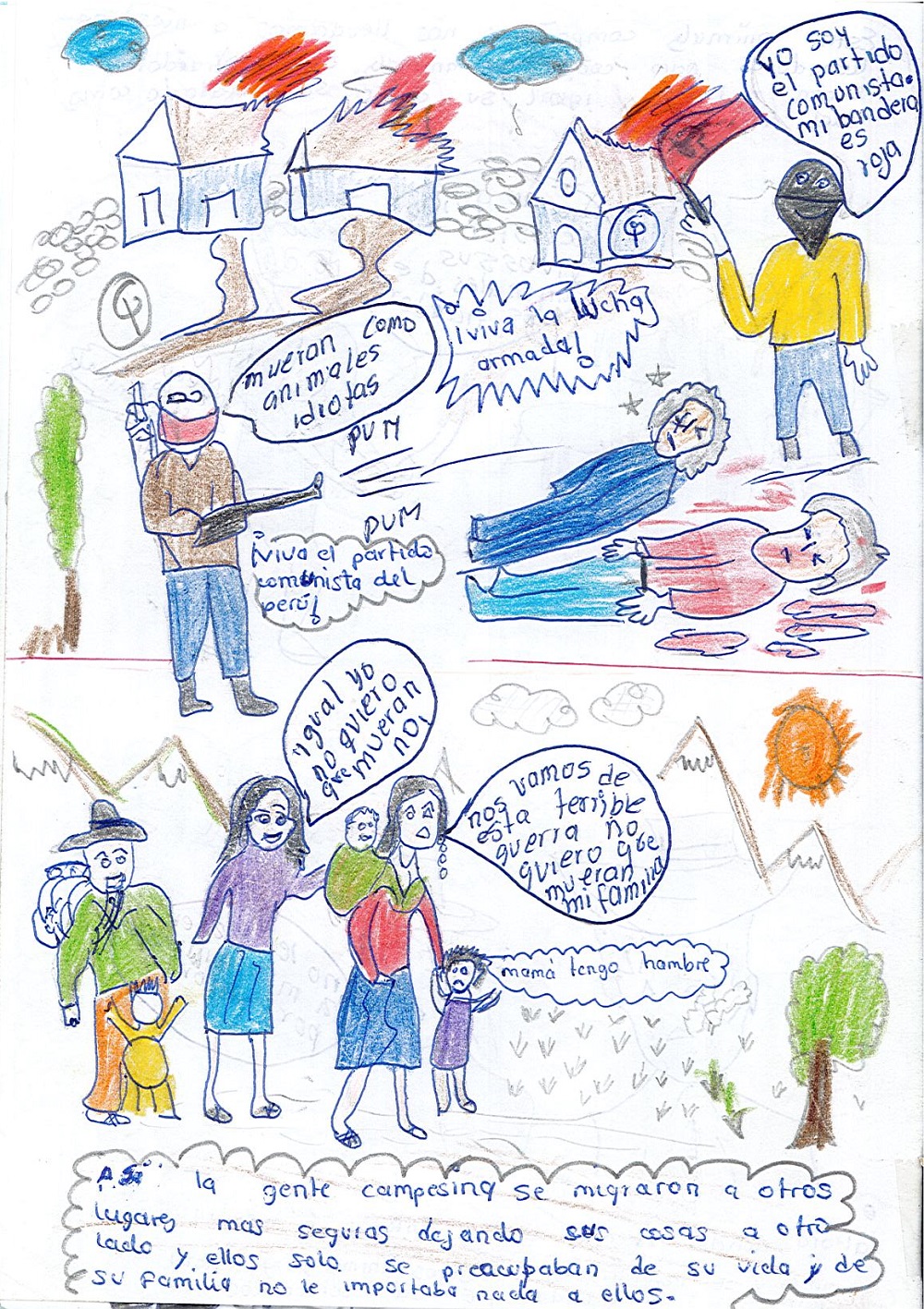 Conflictos internos en los años 1980 y 1990. En la zona Chungui