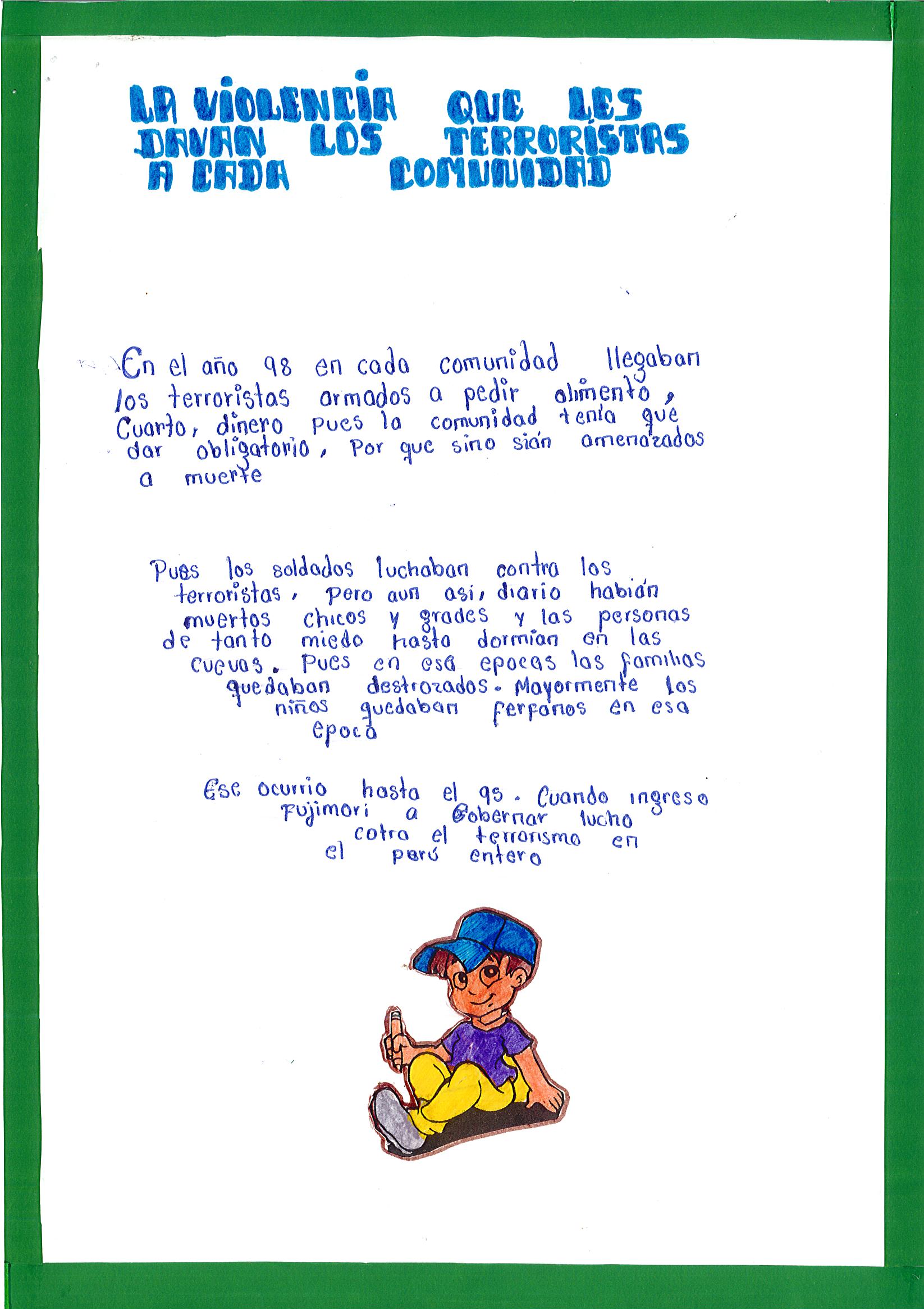 La historieta del terrorismo