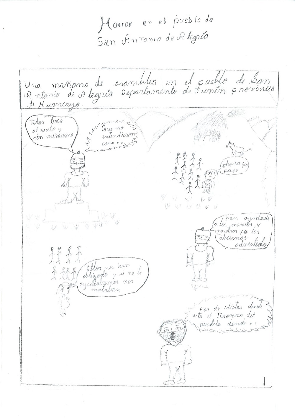 Horror en el pueblo de San Antonio de Alegría