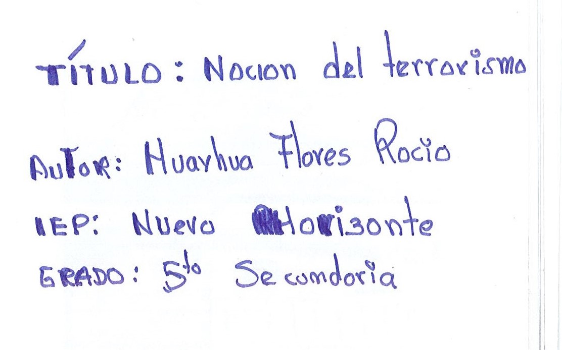 Noción de terrorismo