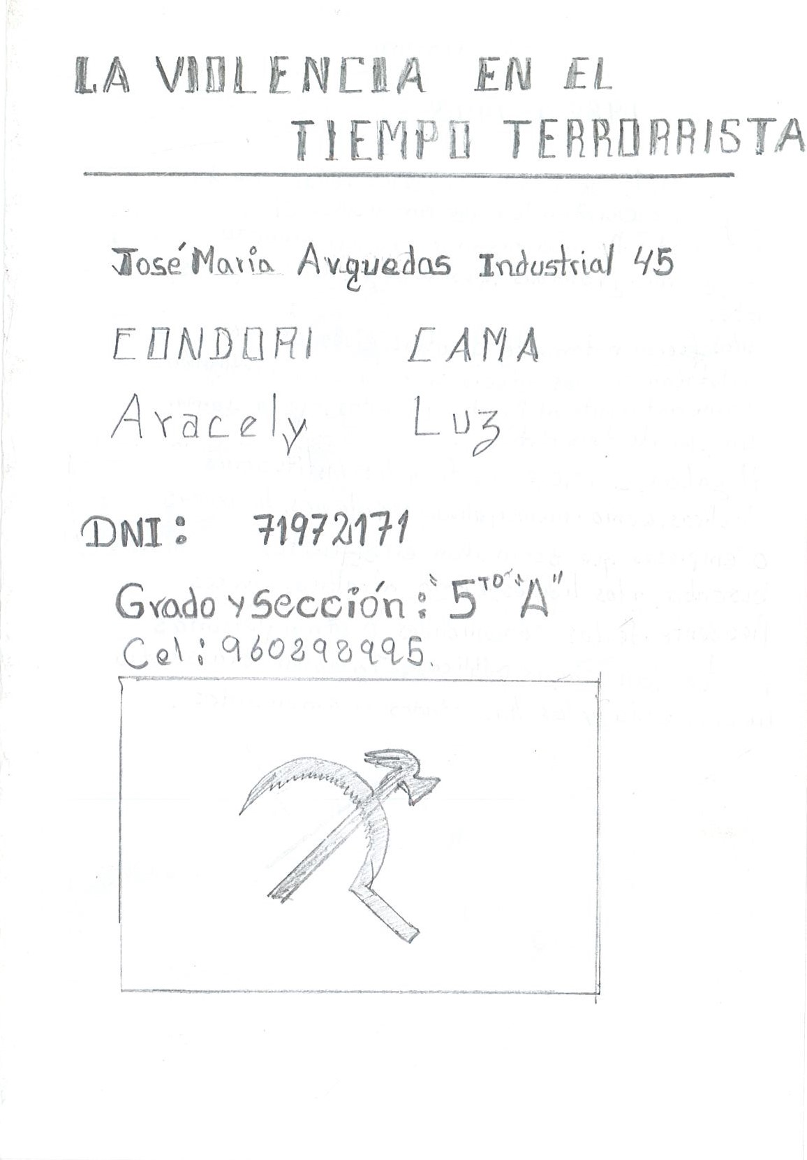 La violencia en el tiempo de terrorista