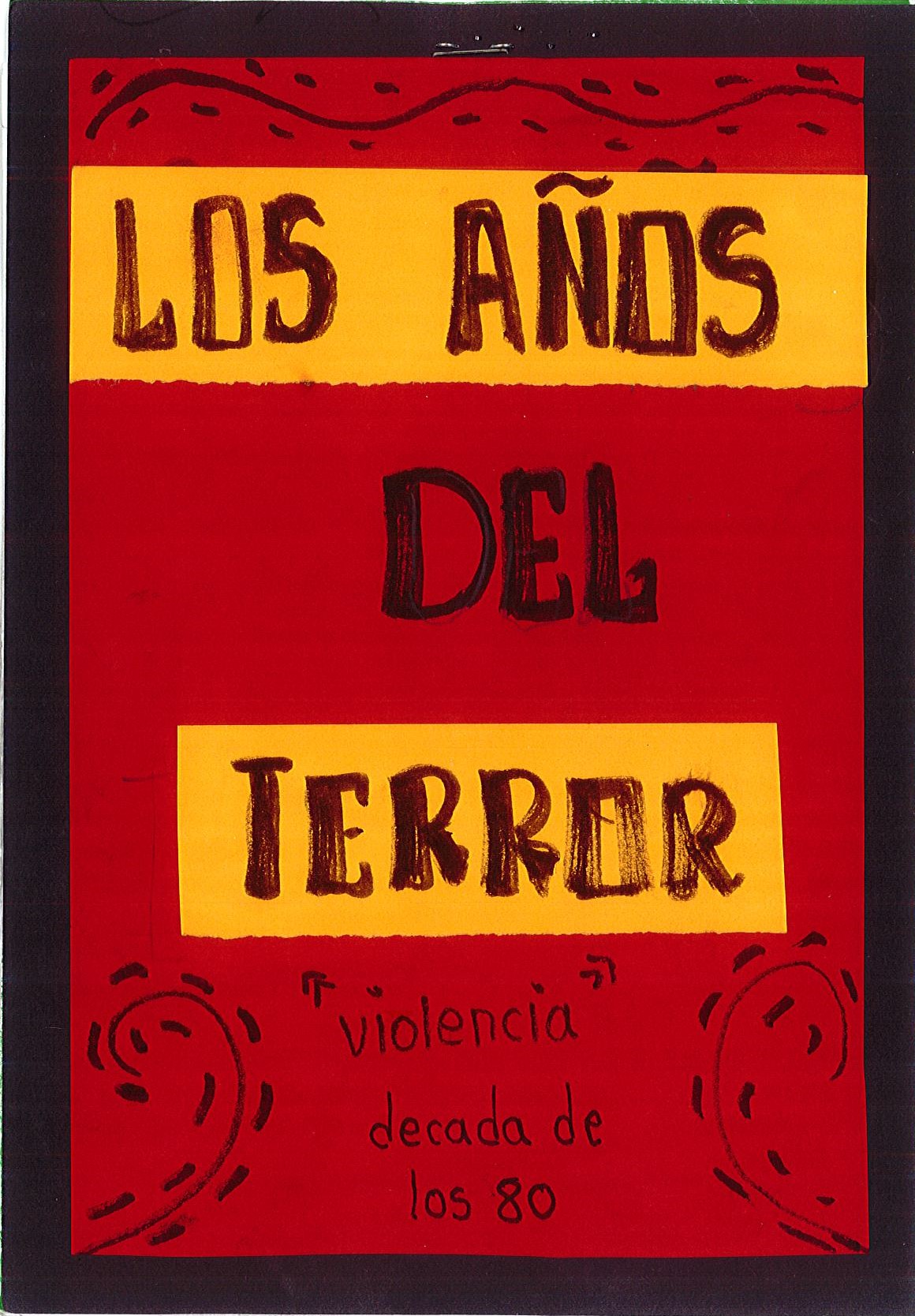 Los años del terror "violencia década de los 80"