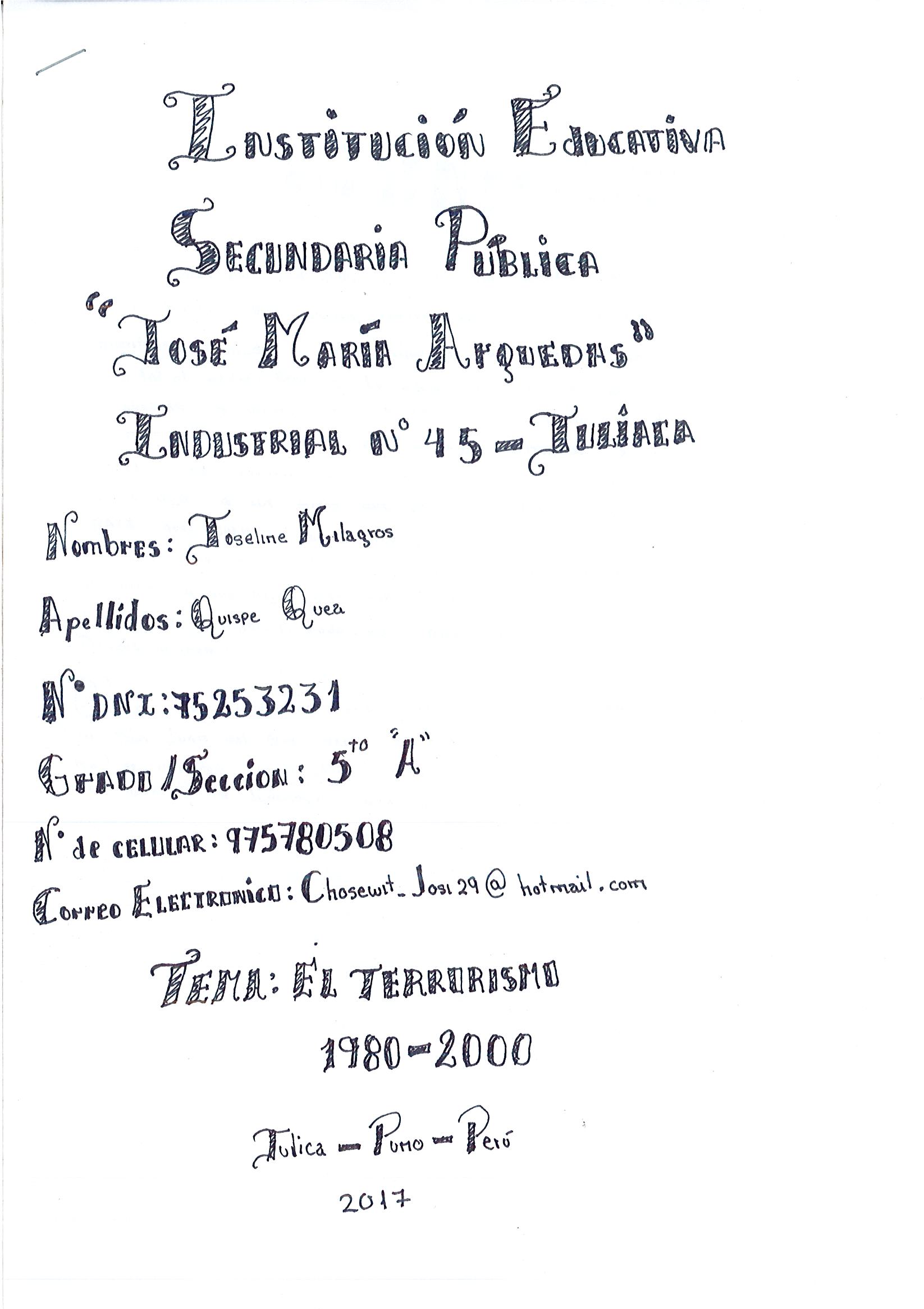 Terrorismo en San Juan del Oro*