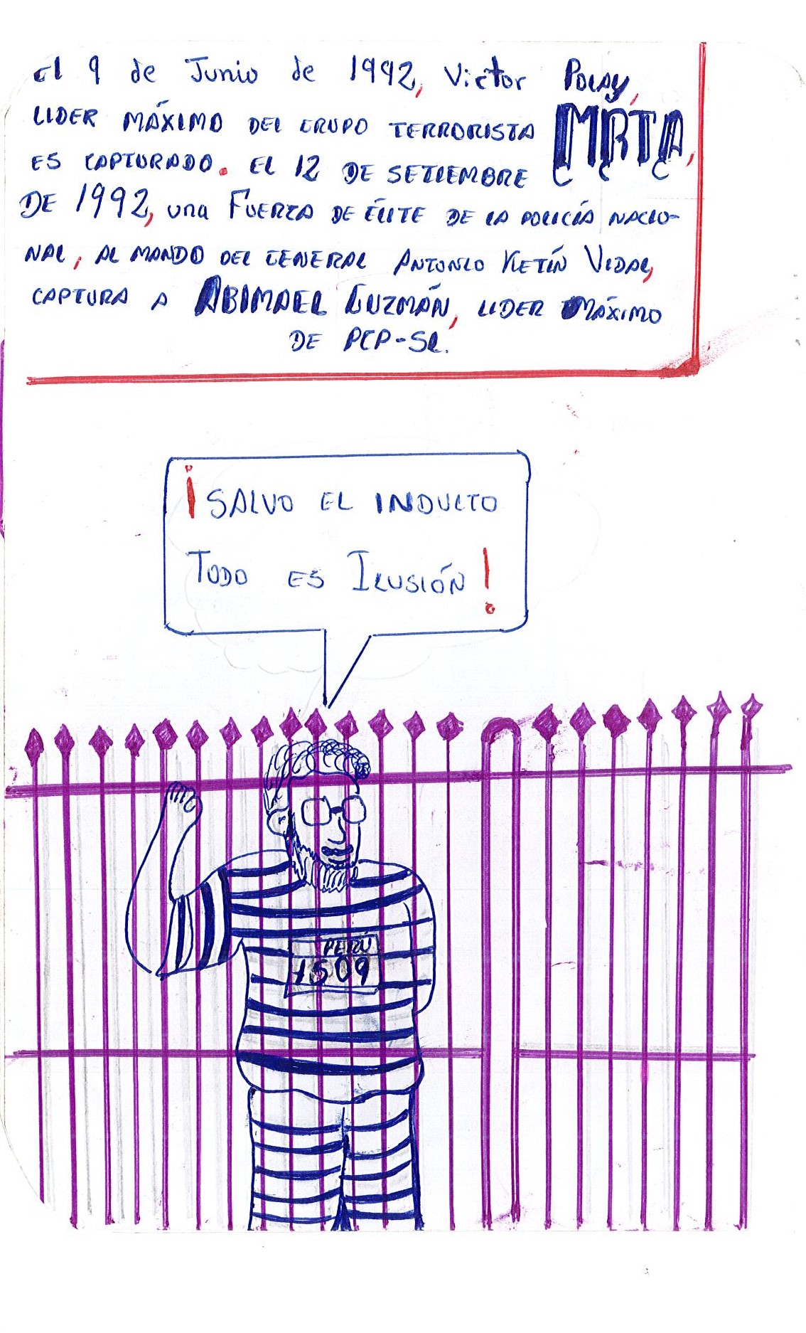 El oprimido campesino por el abuso de los terroristas