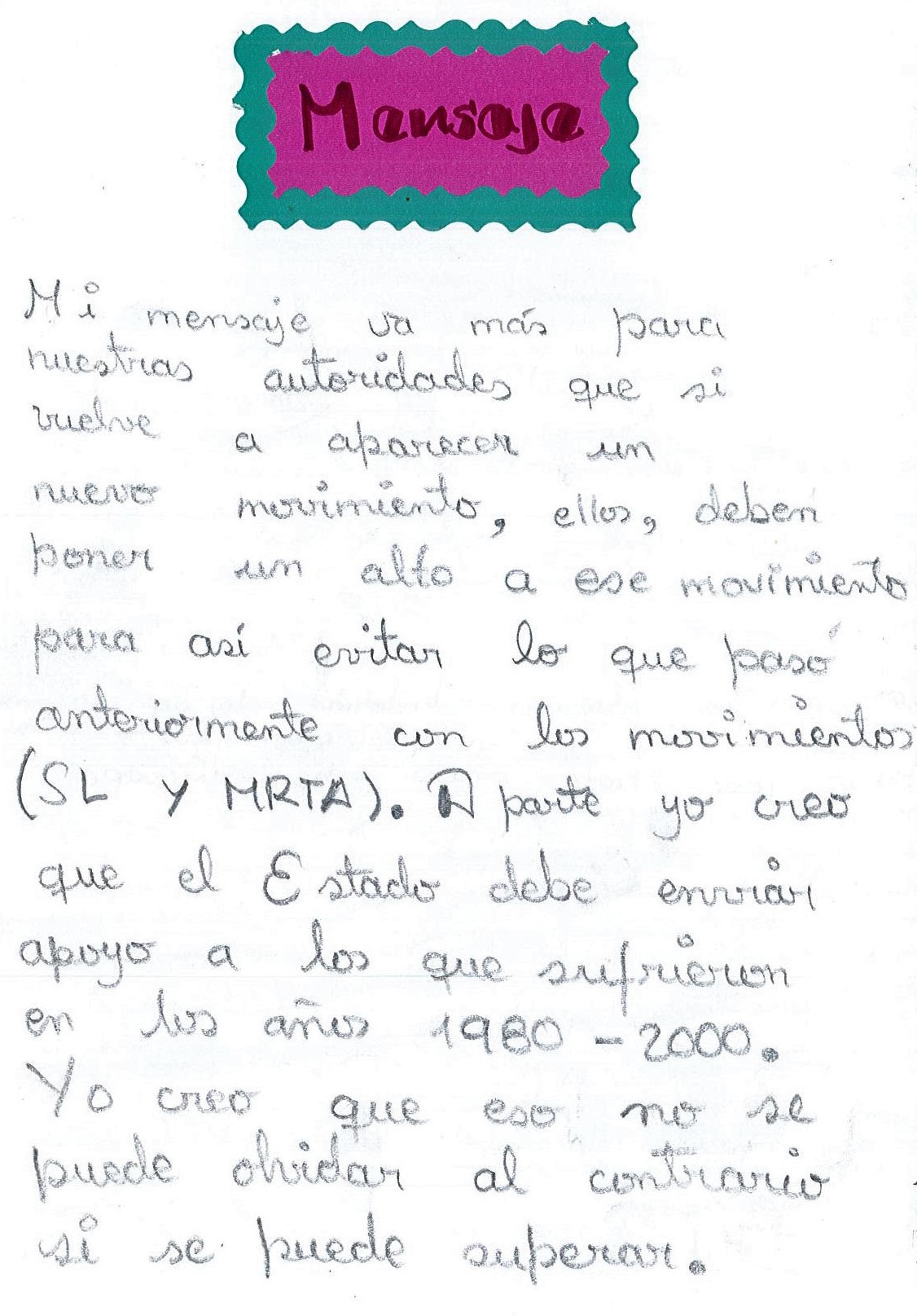 La opresión durante el terrorismo en Azángaro