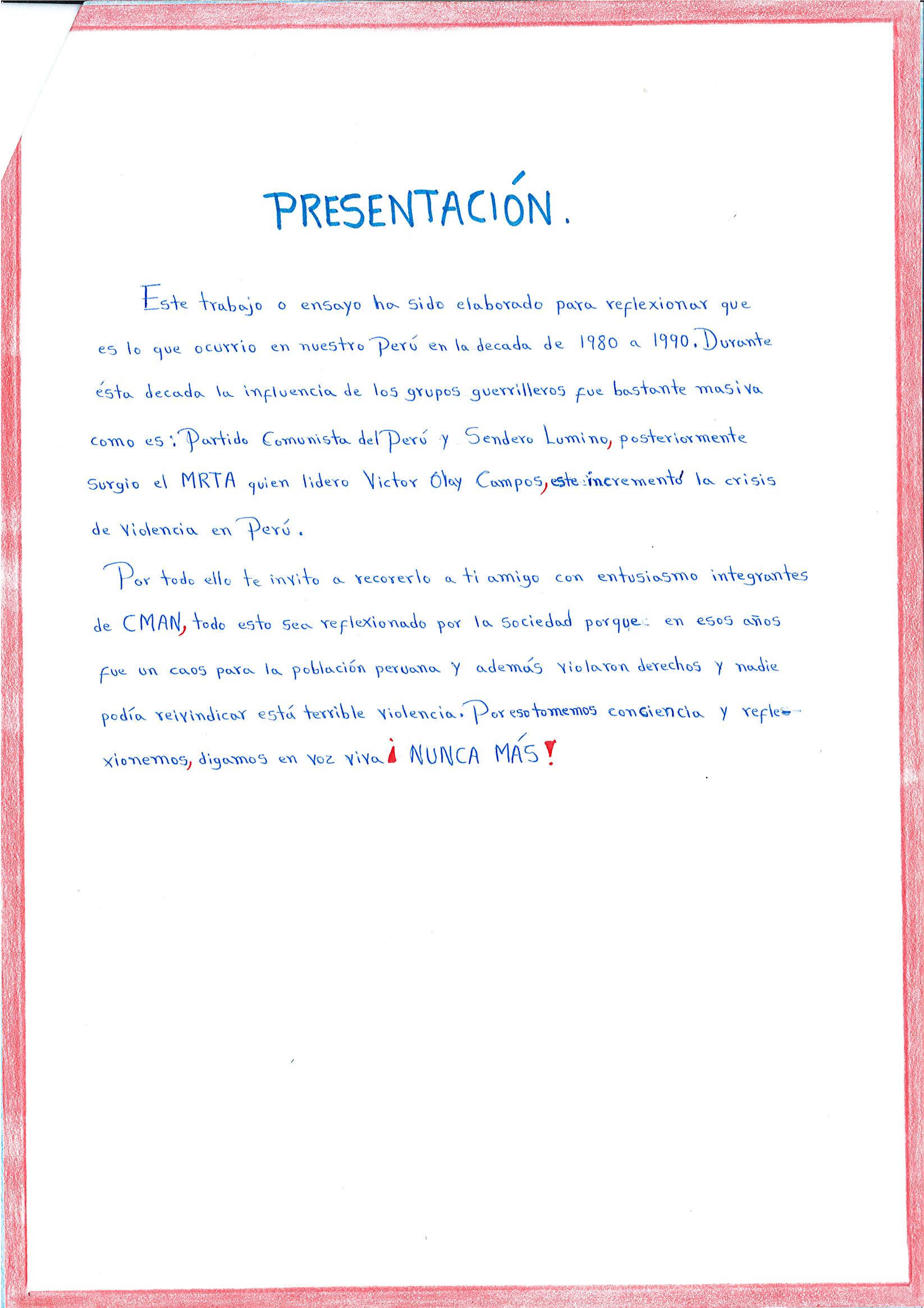 El terrorismo. La violencia
