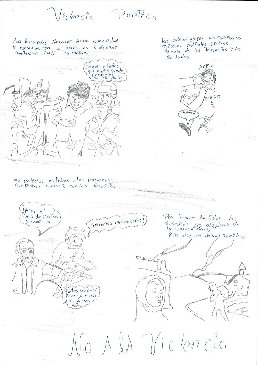 Violencia política, no a la violencia