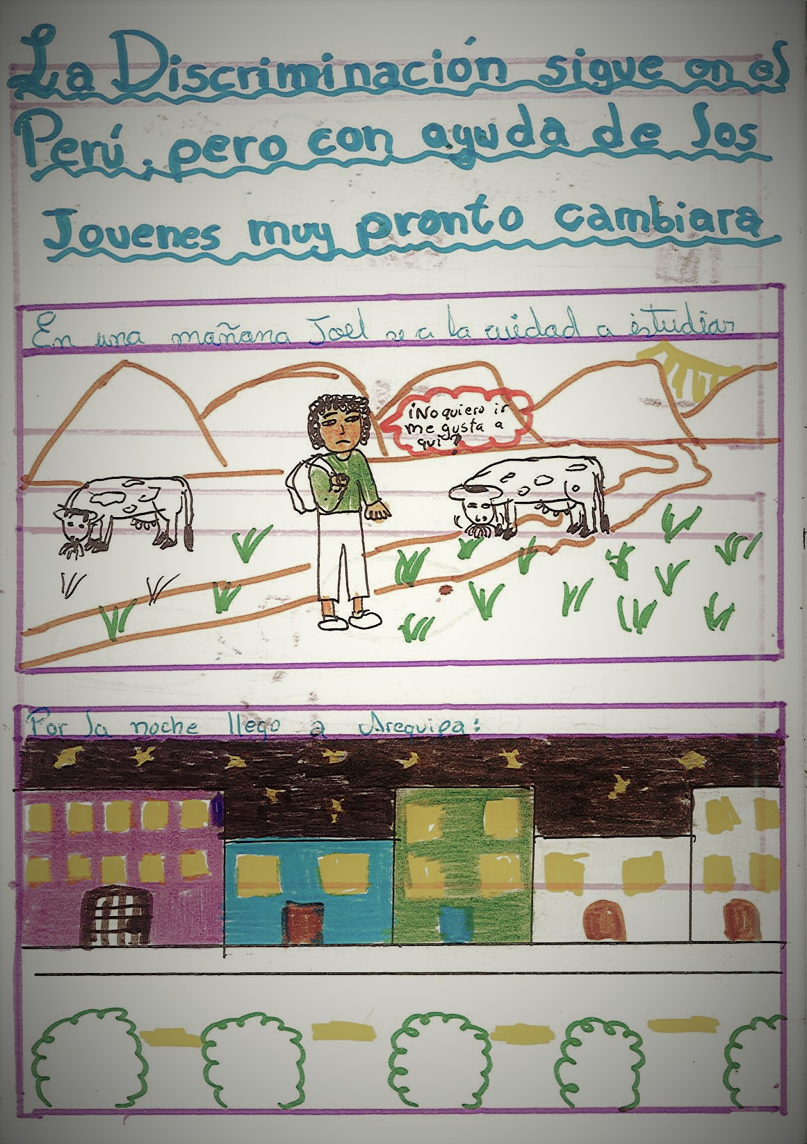 La discriminación sigue en el Perú, pero con ayuda de los jóvenes muy pronto cambiara