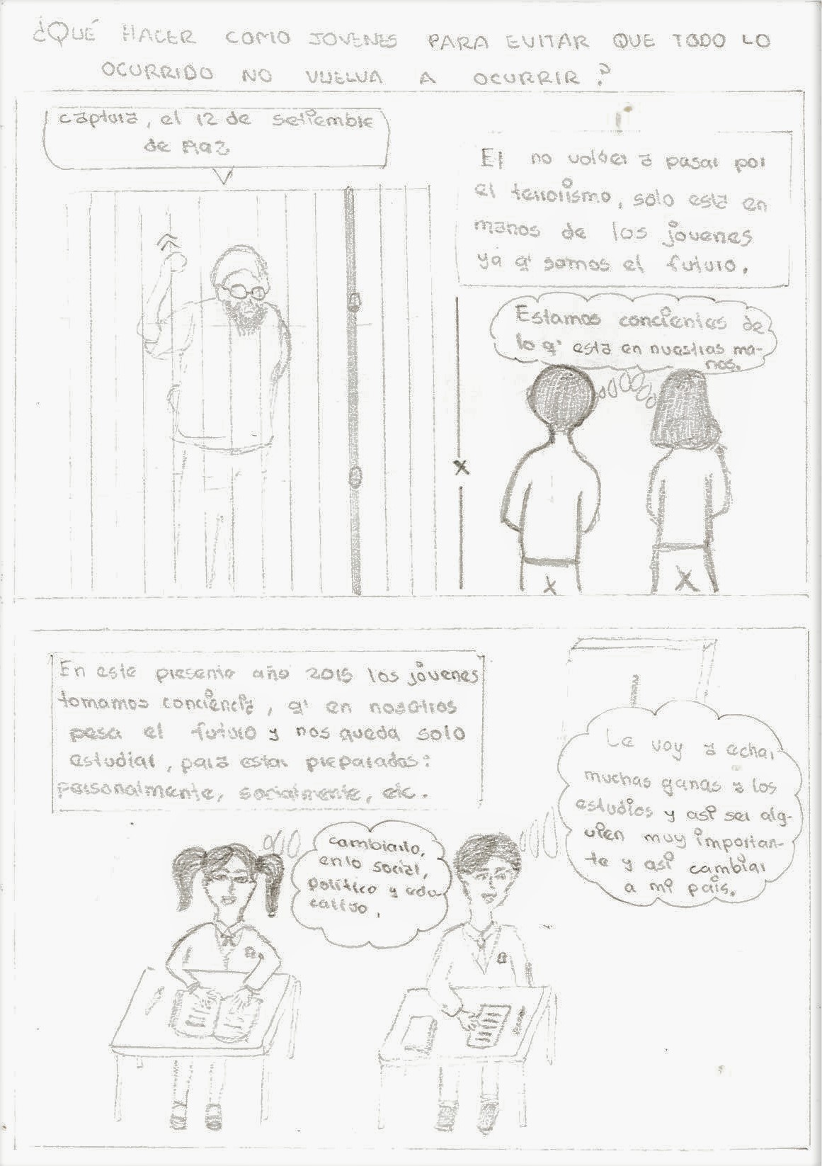 ¿Qué hacer como jovenes para evitar que todo lo ocurrido no vuelva a ocurrir?