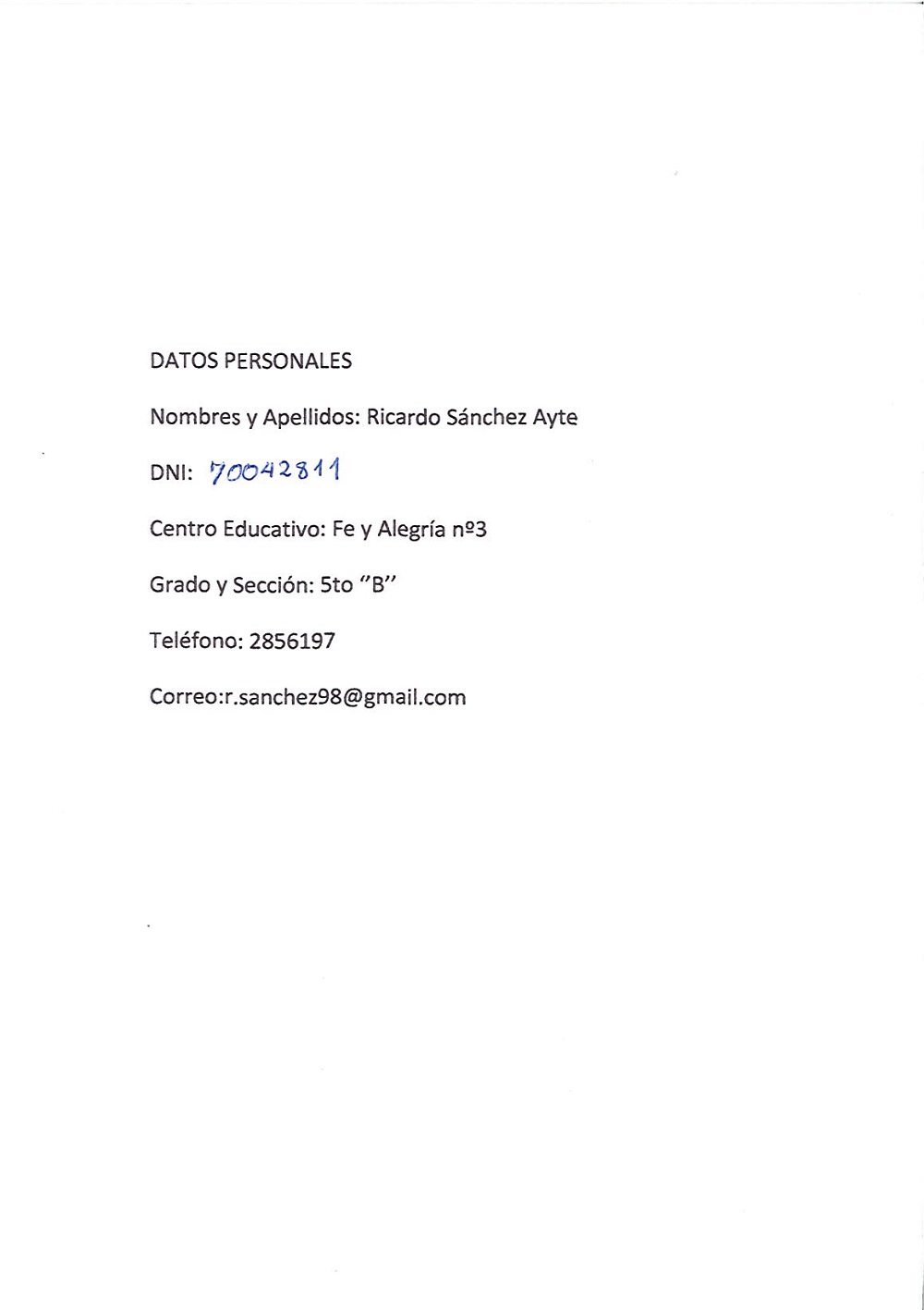 Lucio, víctima de la época de violencia