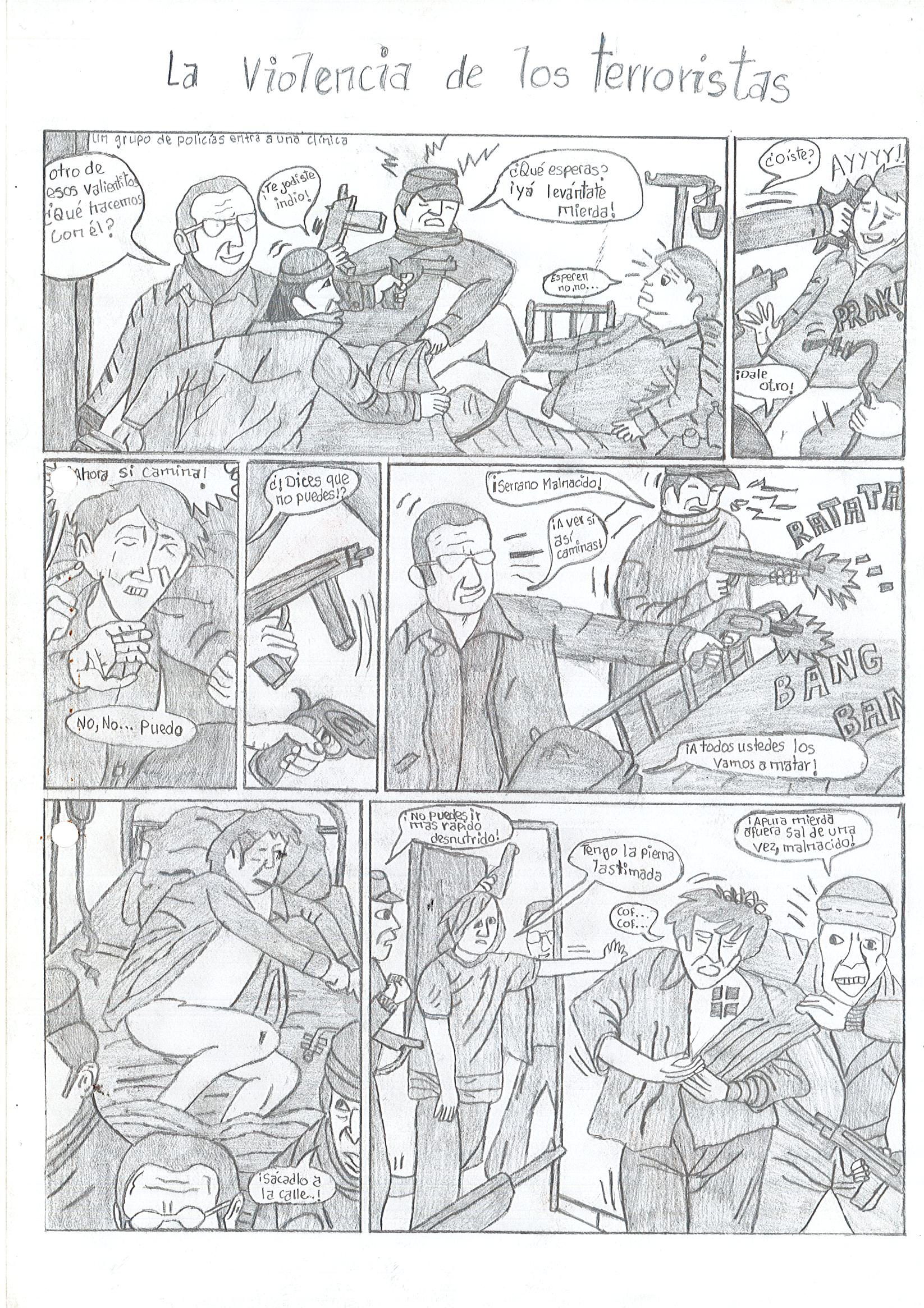 La violencia de los terroristas