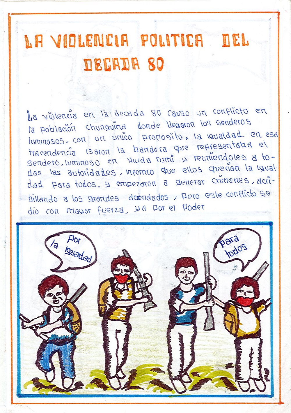 La violencia política del década 80