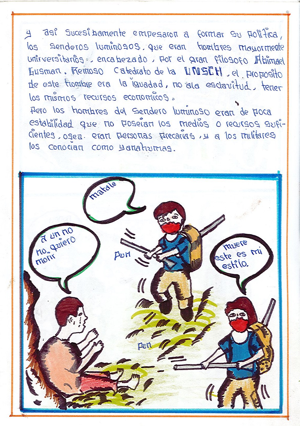 La violencia política del década 80