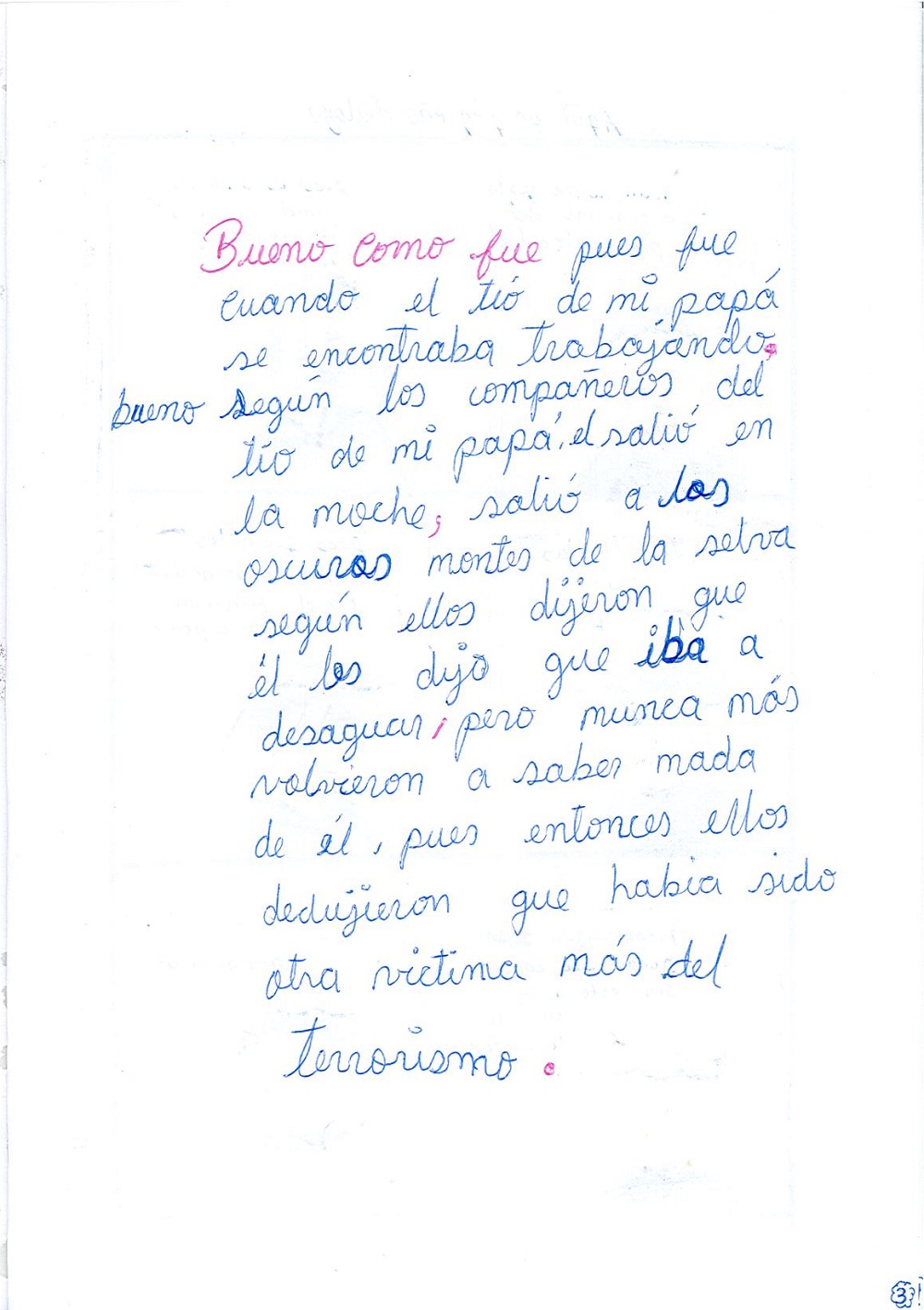 La violencia política terrorista