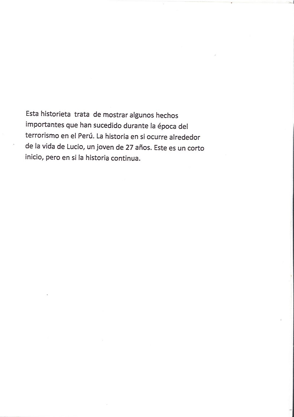 Lucio, víctima de la época de violencia