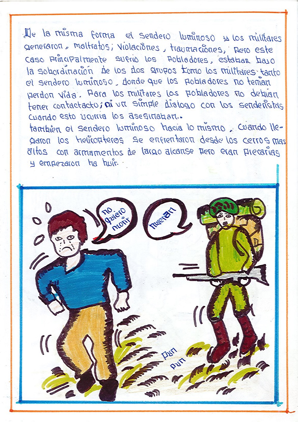 La violencia política del década 80