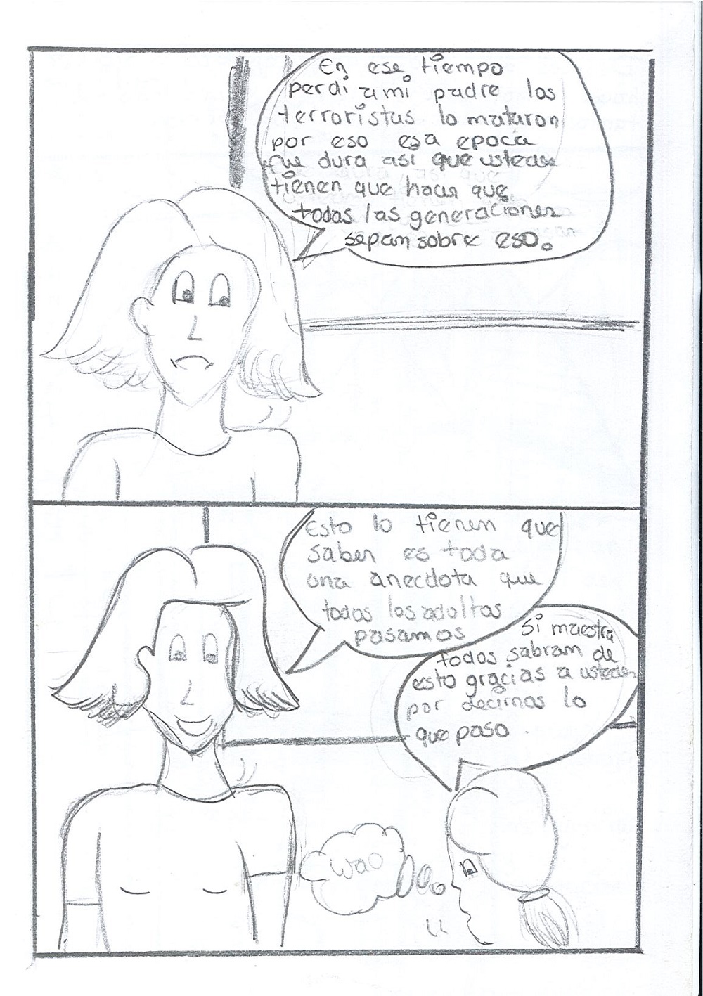 ¡Nunca más! Nuestra generación quiere paz