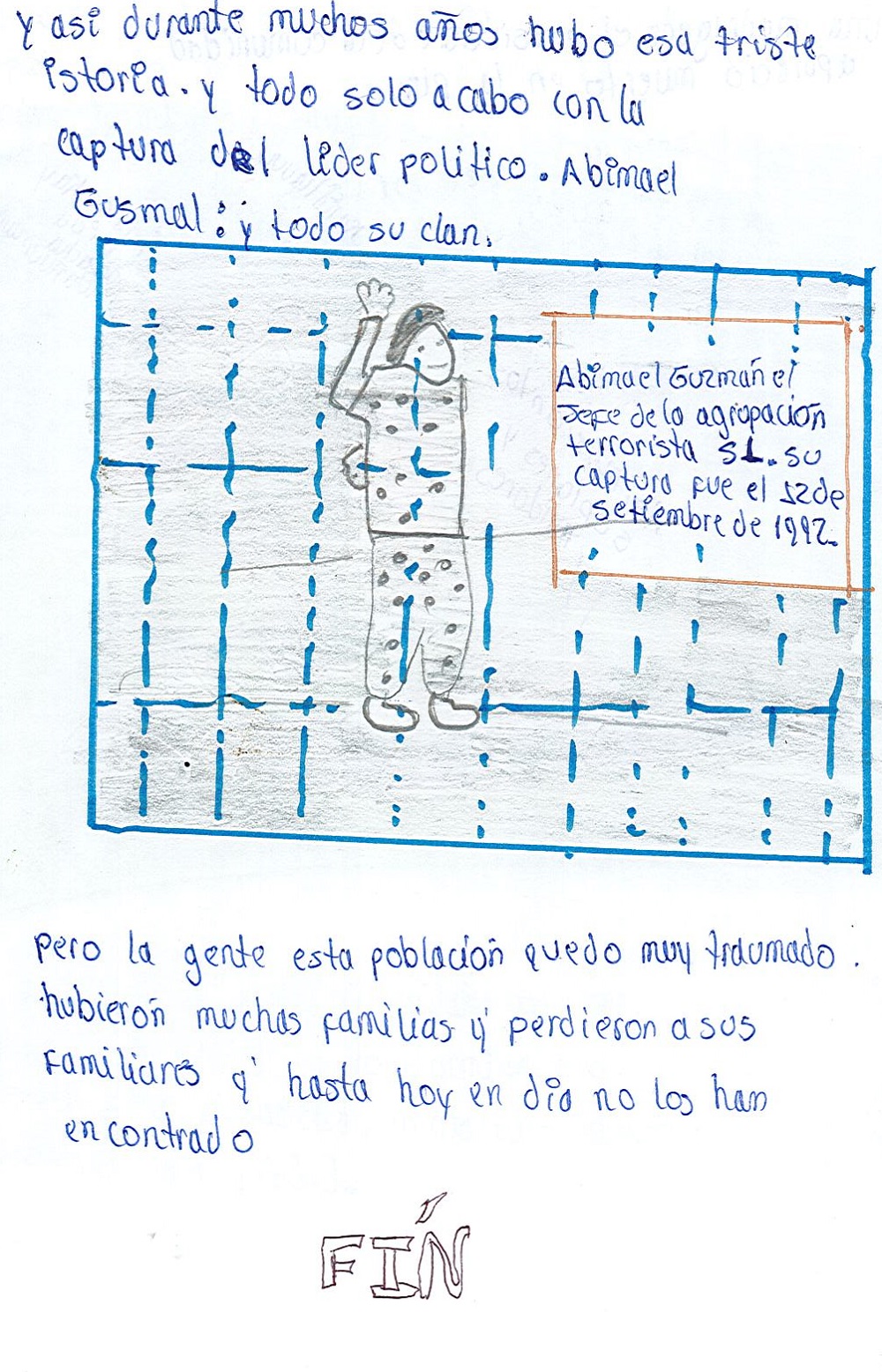 Triste historia de una población
