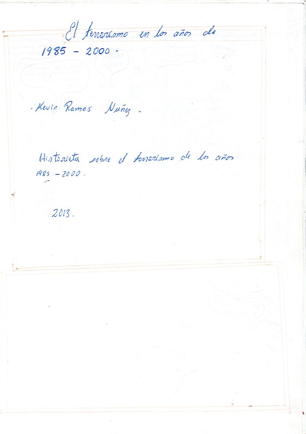 El terrorismo en los años de 1985-2000