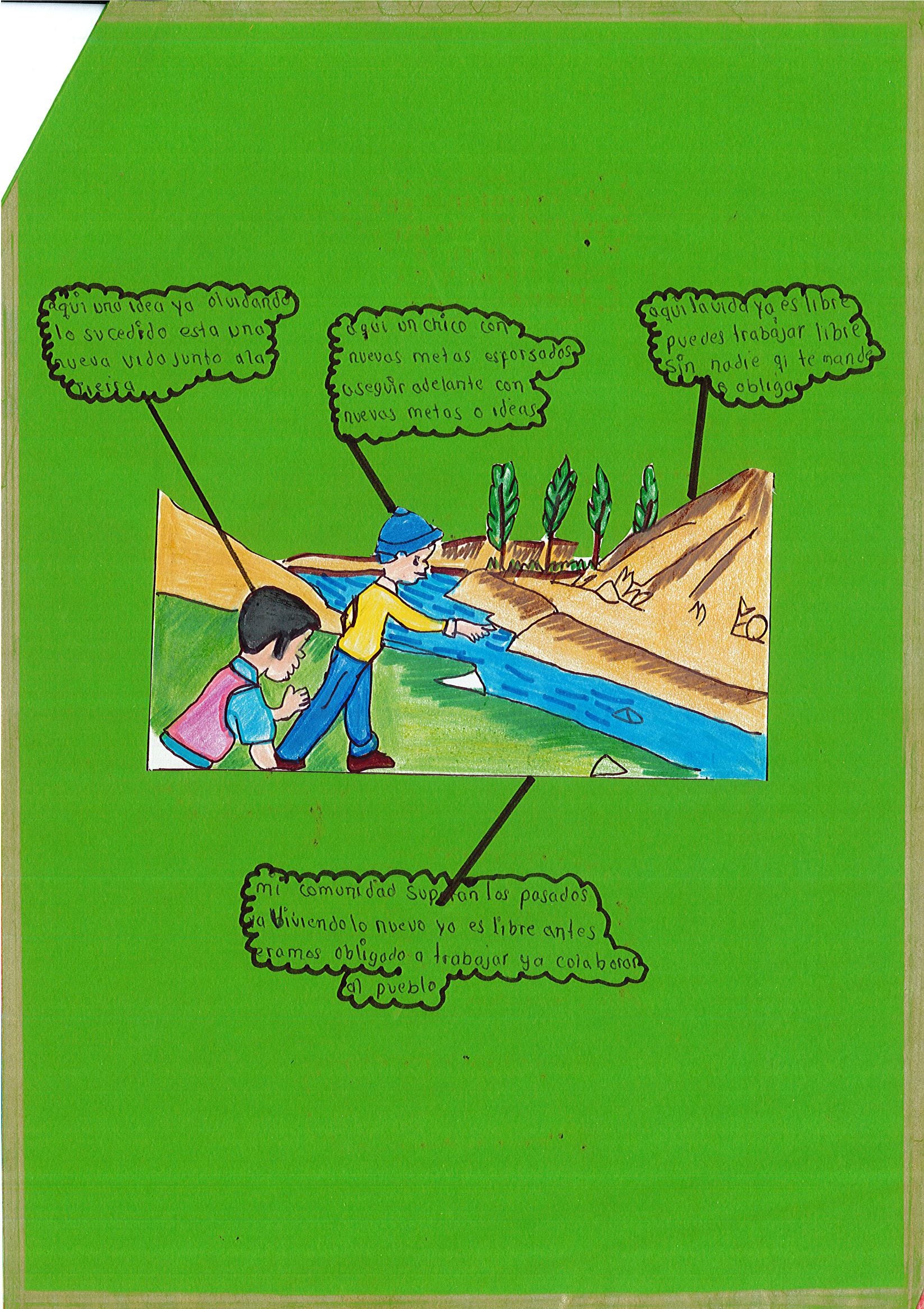 La violencia que se dio en mi distrito y comunidad que hoy en día lo estamos superando el pasado viviendo el presente y pensando el futuro